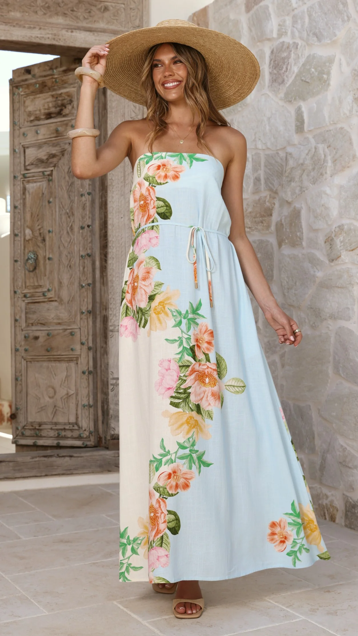 Ellea Maxi Dress - Botanical Bliss Blue - Image 6