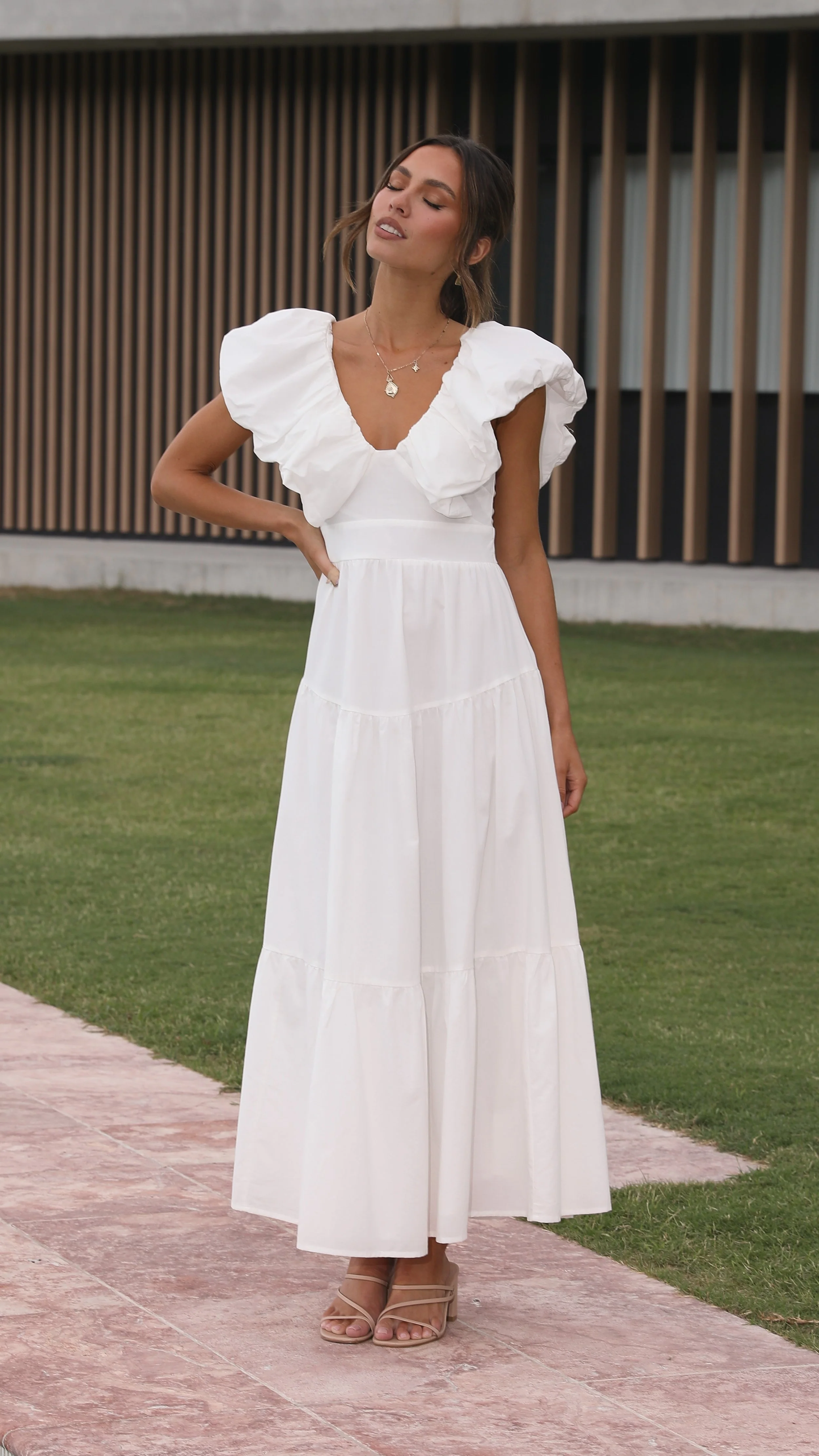 Emma Maxi Dress - White - Image 5