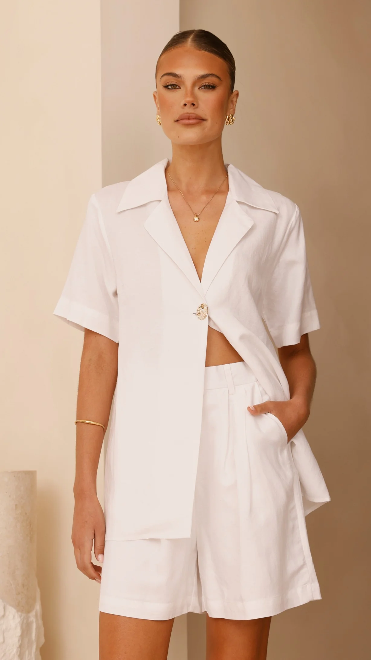 Emmaline Shorts - White - Image 13
