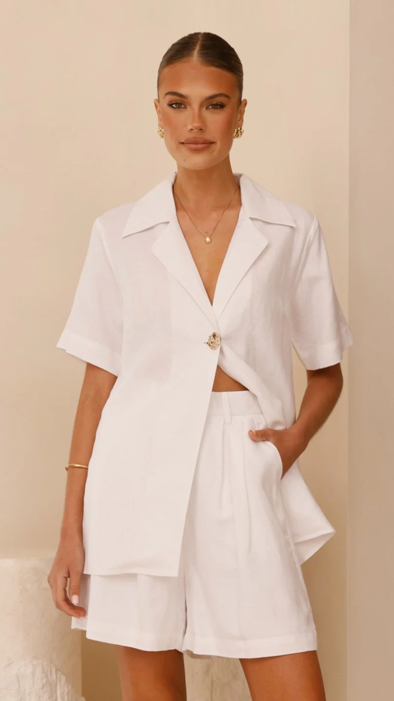 Emmaline Shorts - White - Image 22