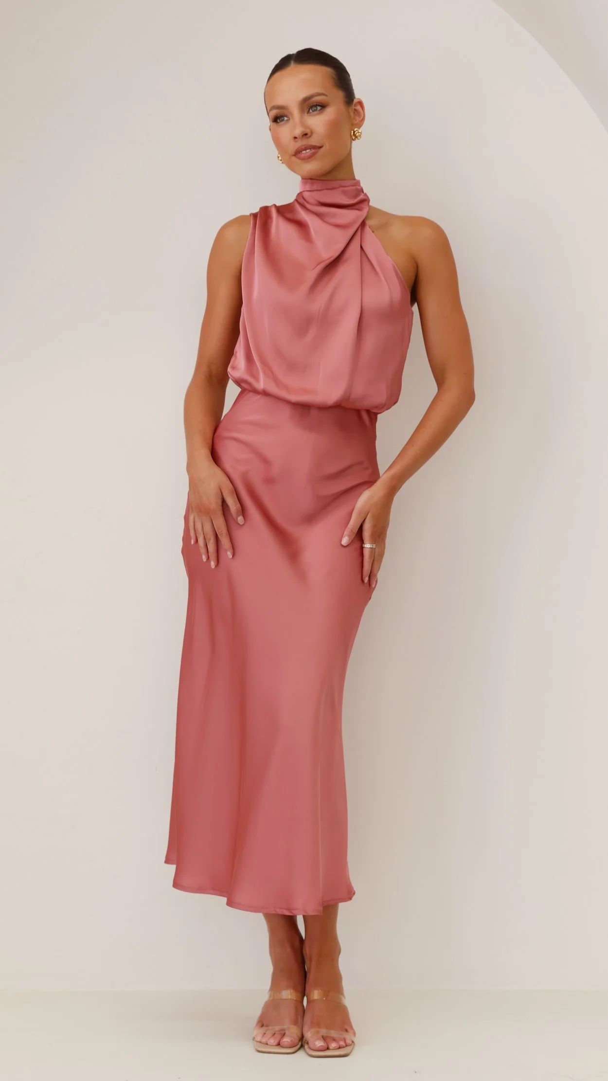 Esther Maxi Dress - Baked Rose - Image 3