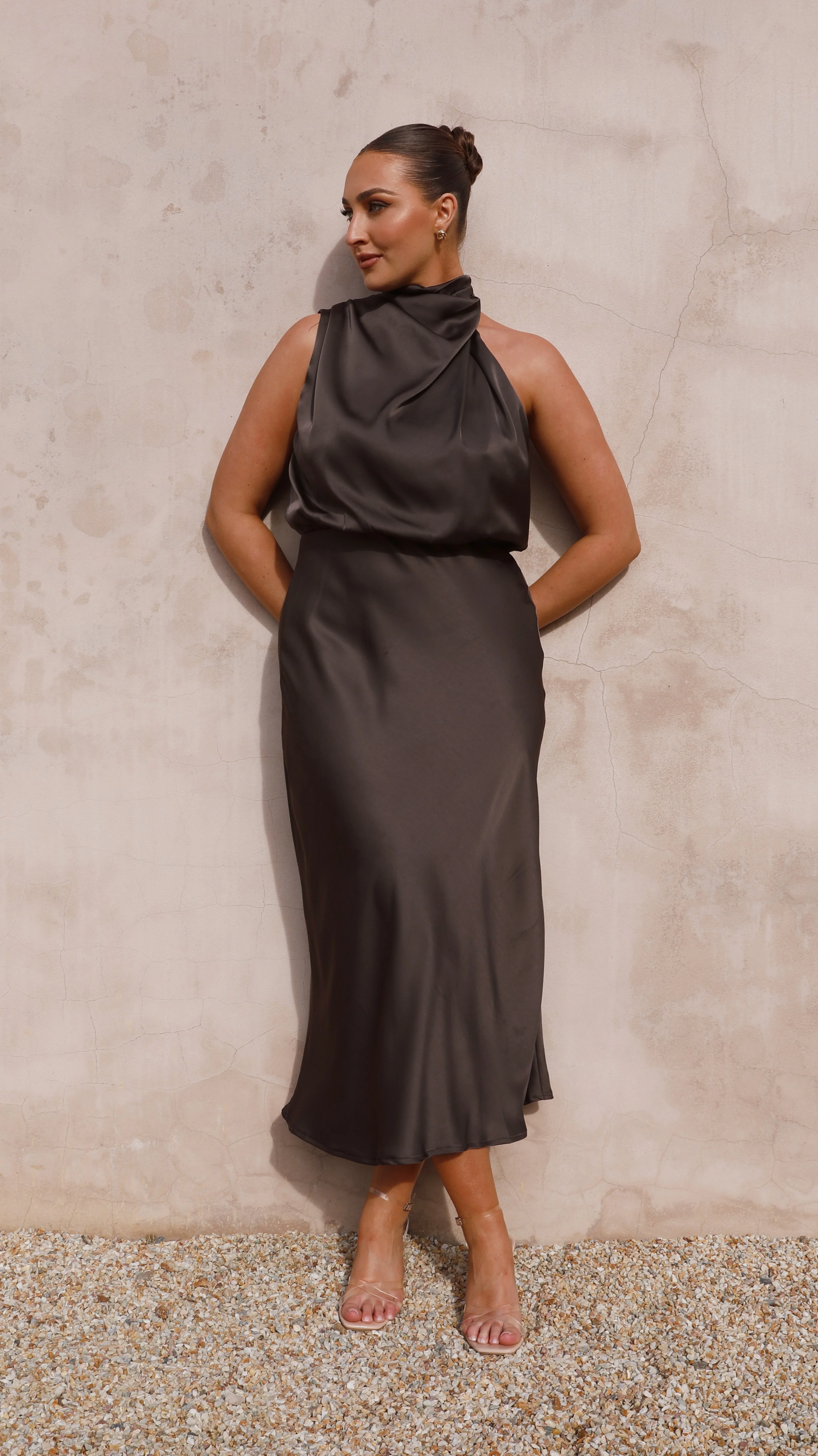 Esther Maxi Dress - Espresso - Image 10