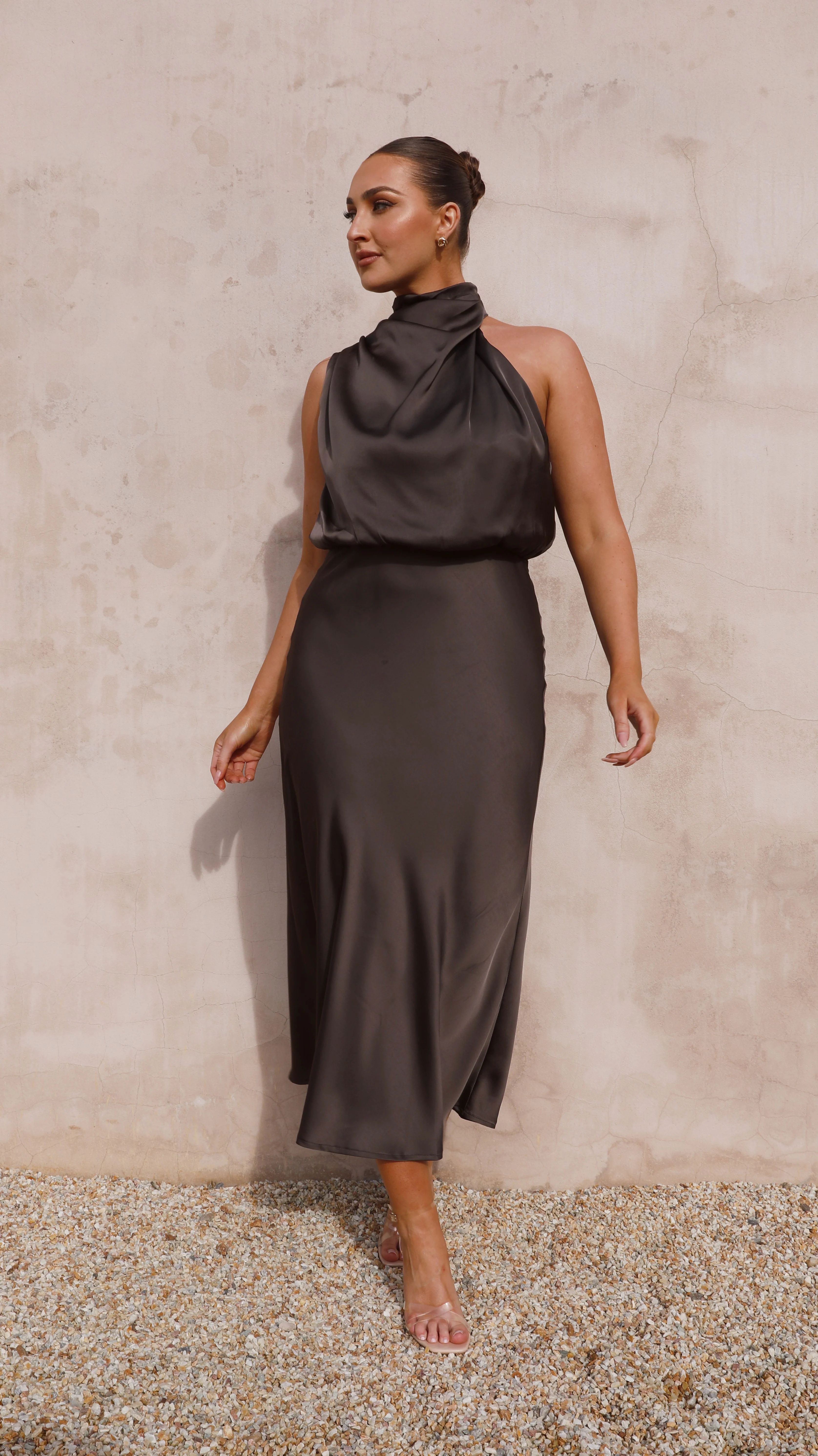 Esther Maxi Dress - Espresso - Image 11