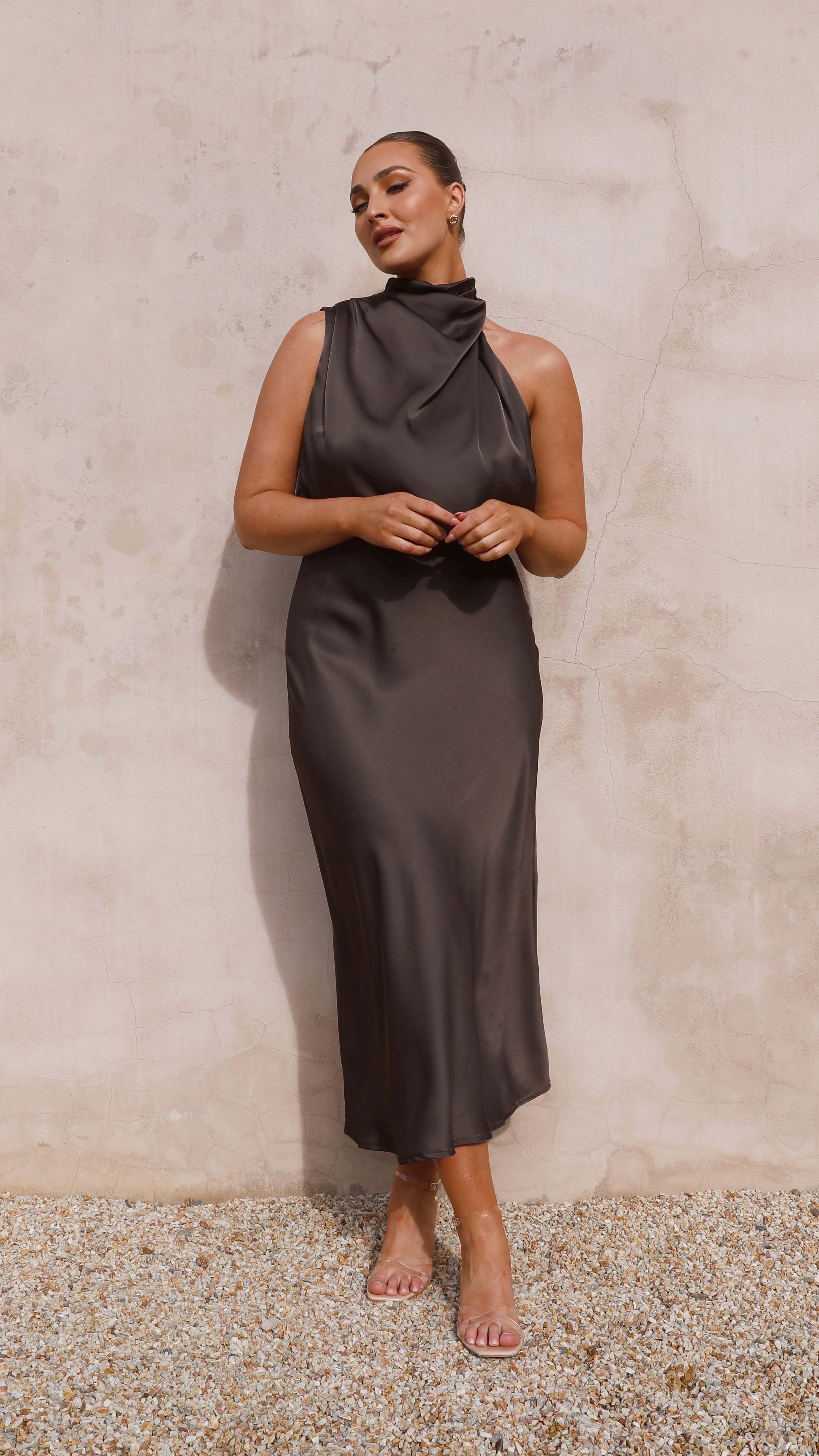 Esther Maxi Dress - Espresso - Image 12