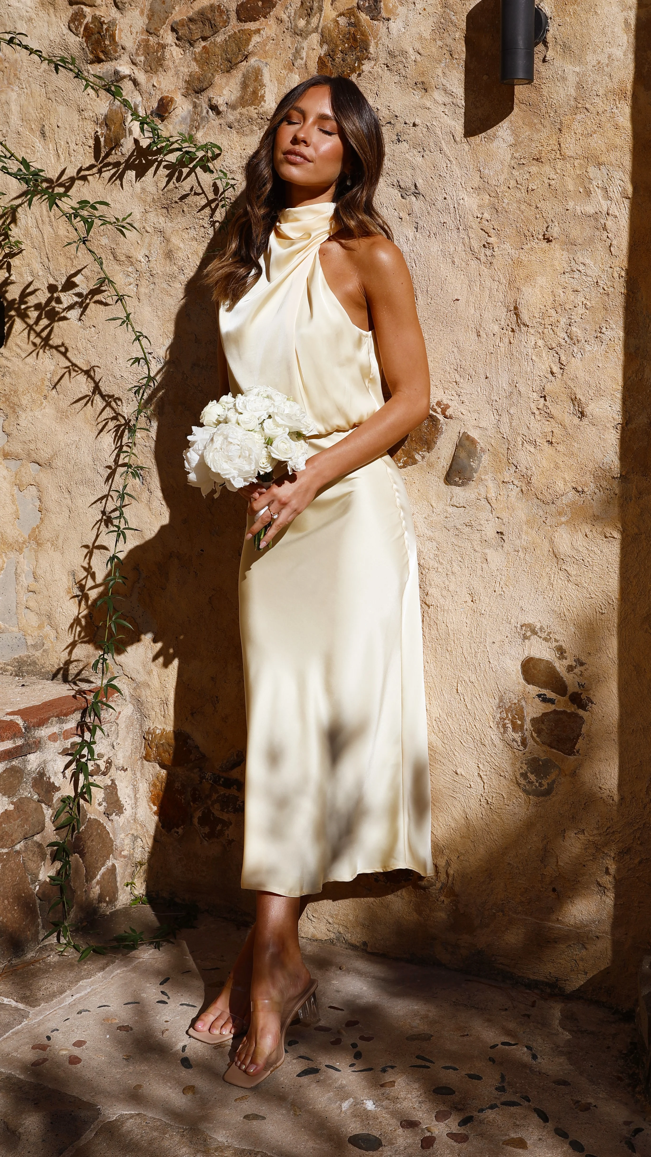 Esther Maxi Dress - Lemon - Image 11