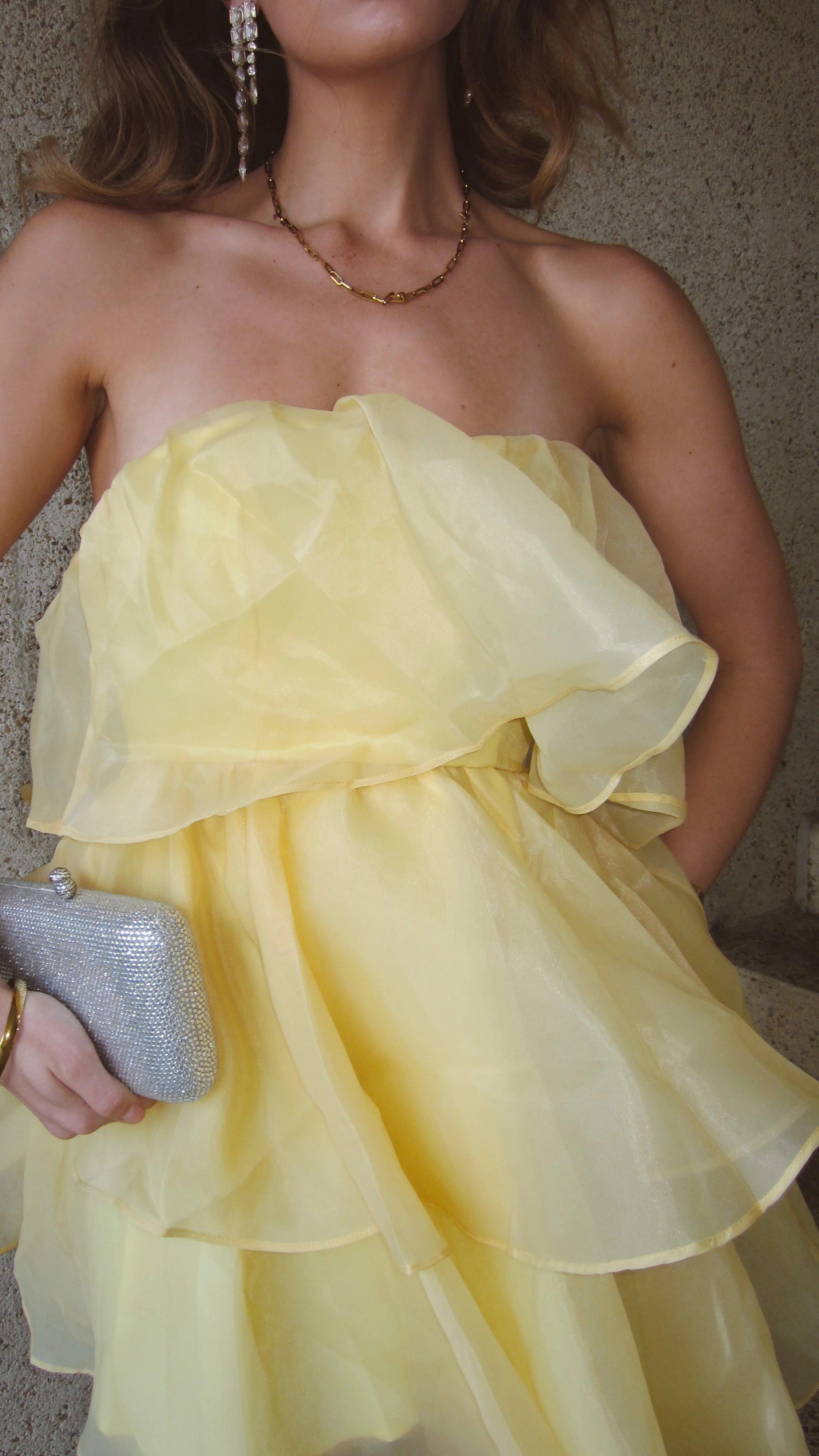 Fantasia Mini Dress - Yellow - Image 6