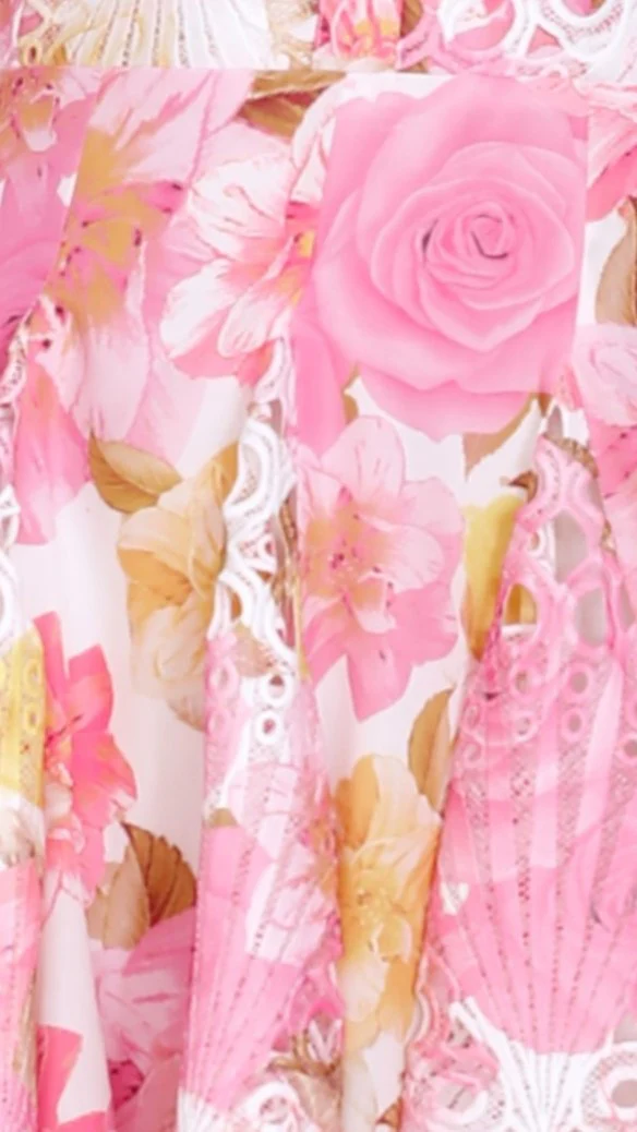 Felicity Mini Dress - Pink Floral - Image 6
