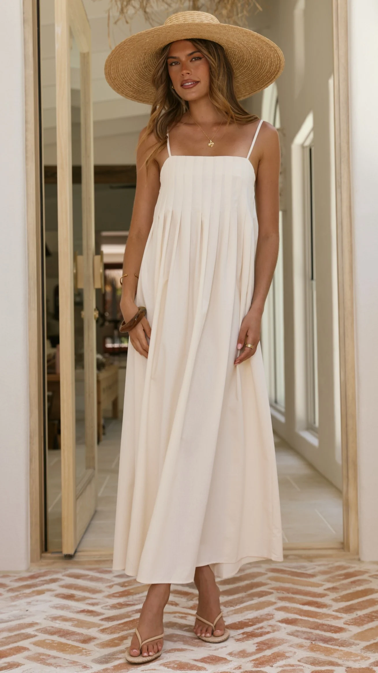 Fiorella Maxi Dress - Cream - Image 4