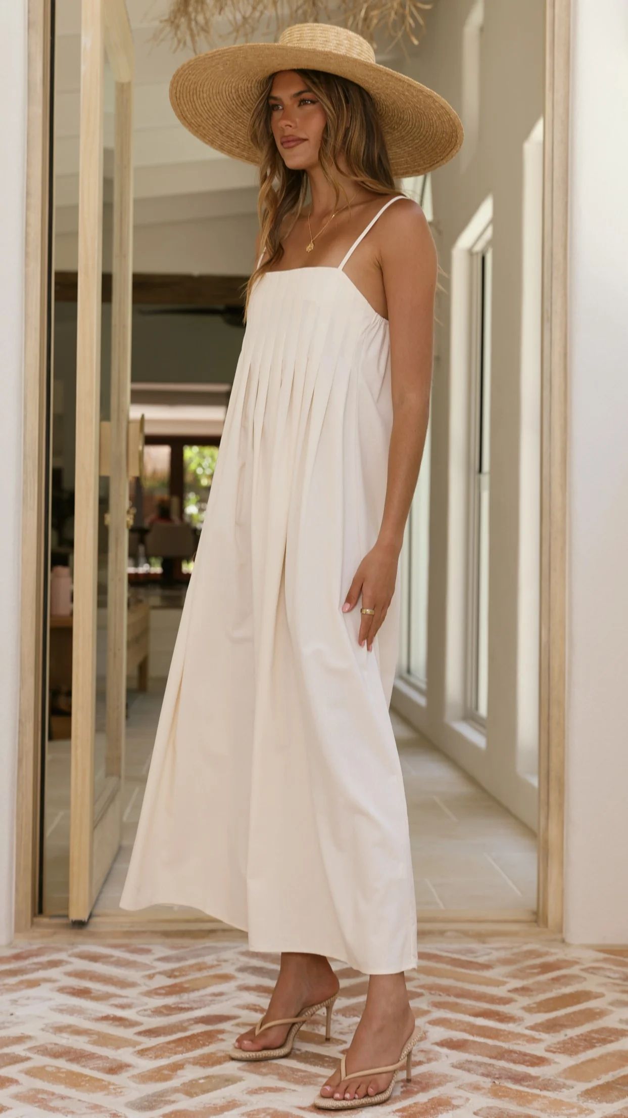 Fiorella Maxi Dress - Cream - Image 5