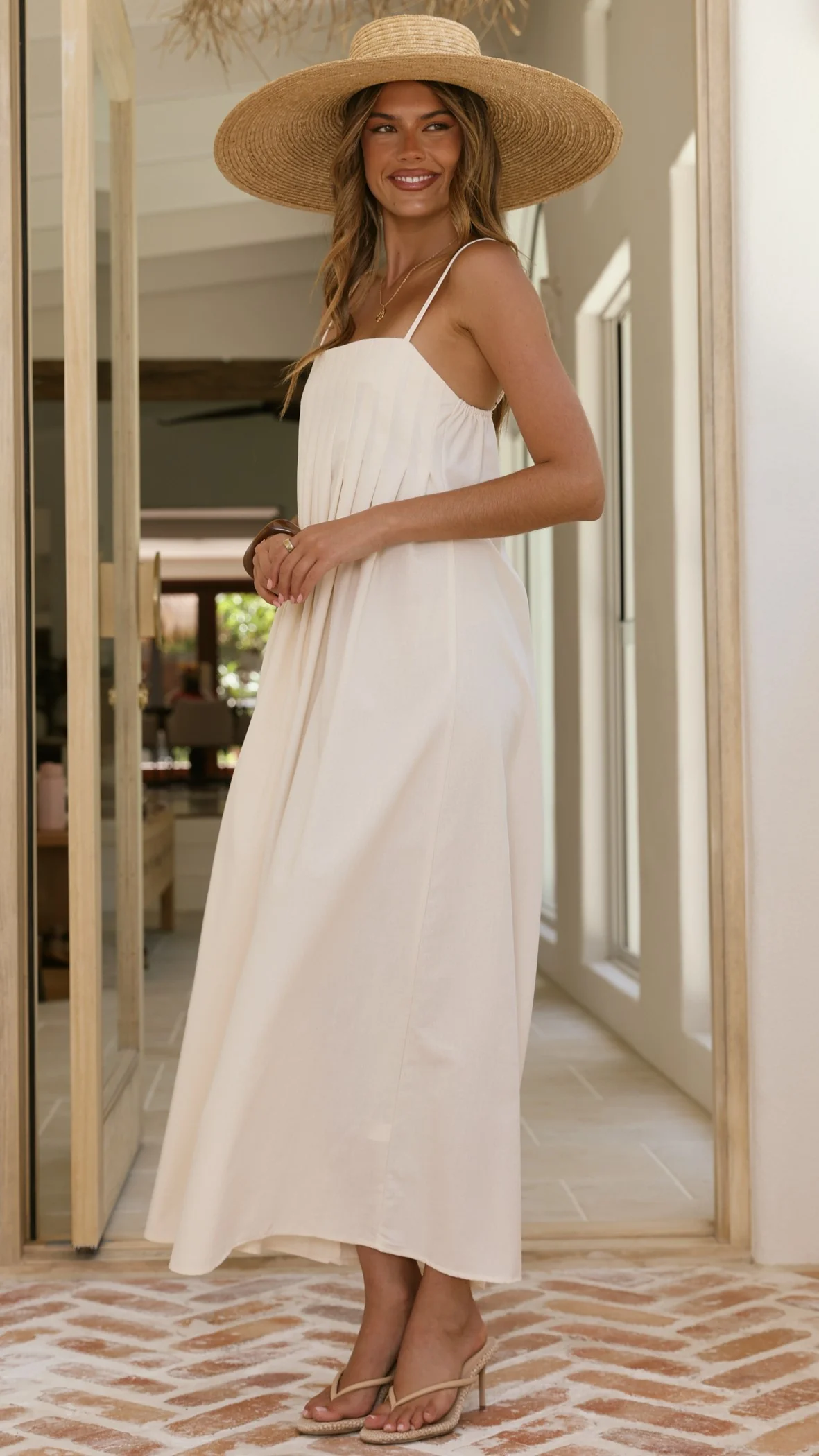 Fiorella Maxi Dress - Cream - Image 6