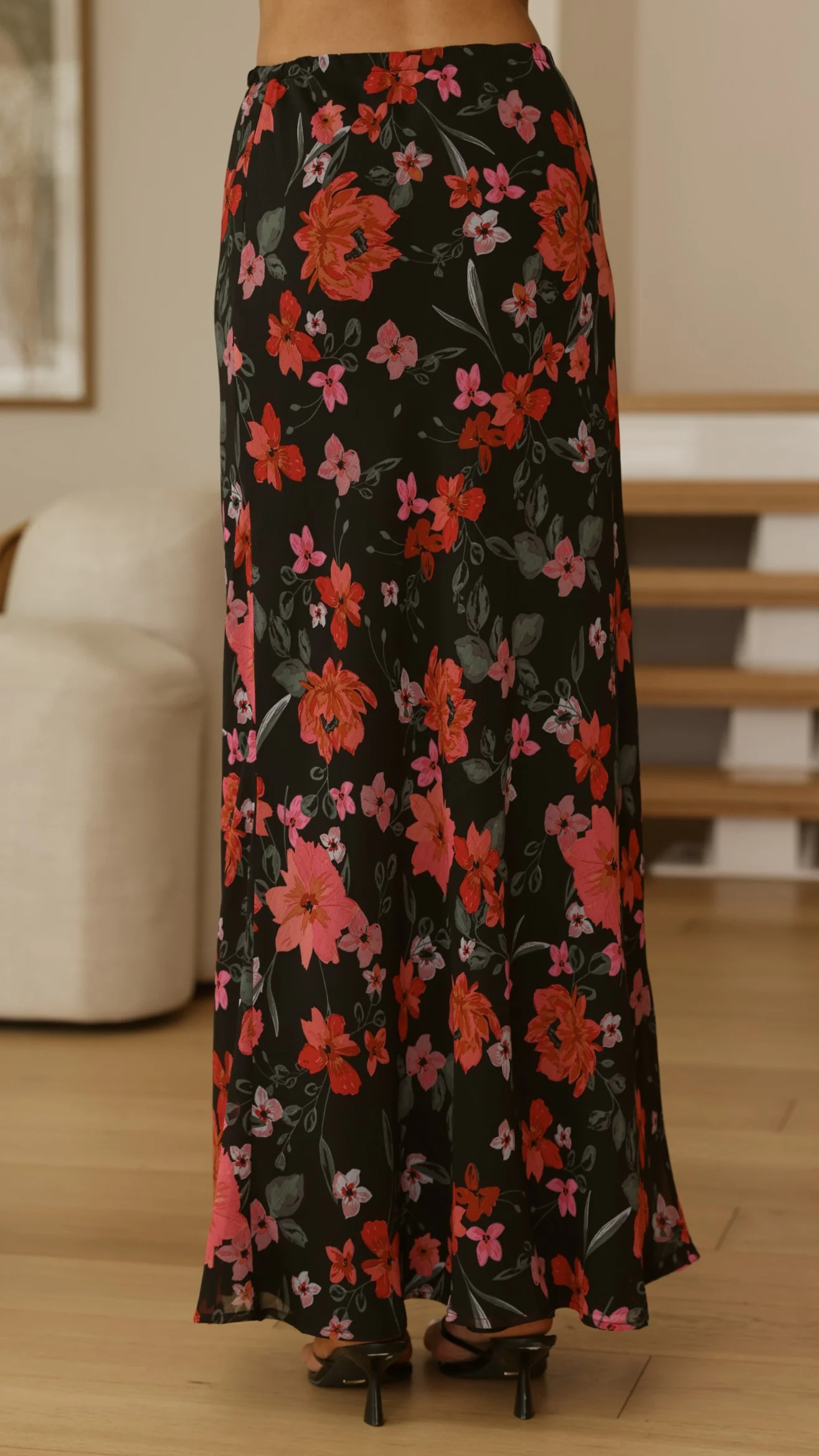 Flo Maxi Skirt - Dark Floral - Image 12