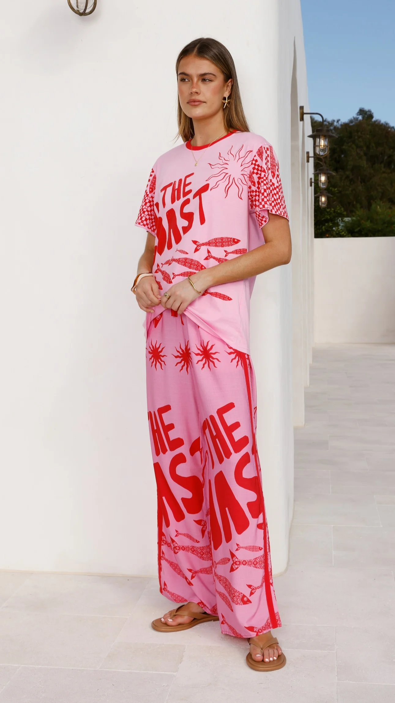 Florrie Tee - Pink/Red Tide - Image 11