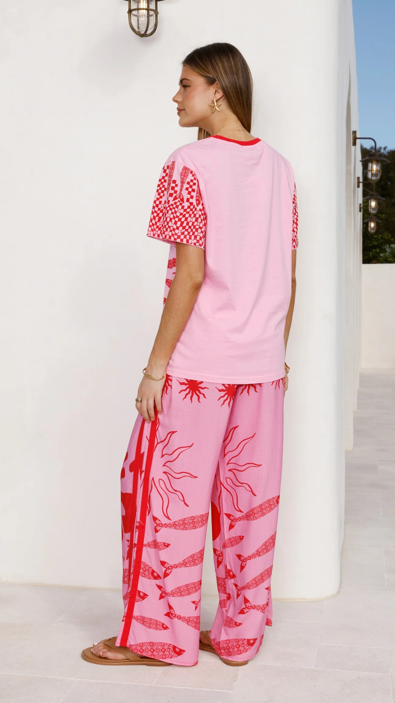 Florrie Tee - Pink/Red Tide - Image 2