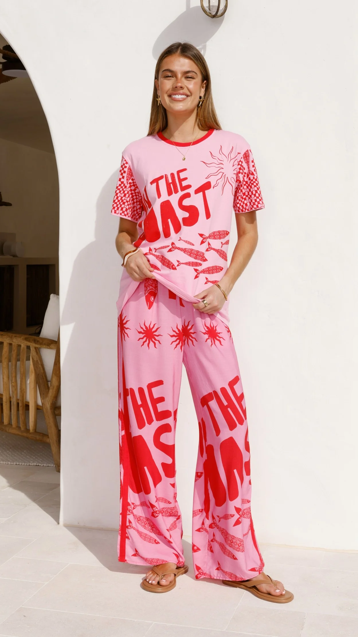 Florrie Tee - Pink/Red Tide - Image 8