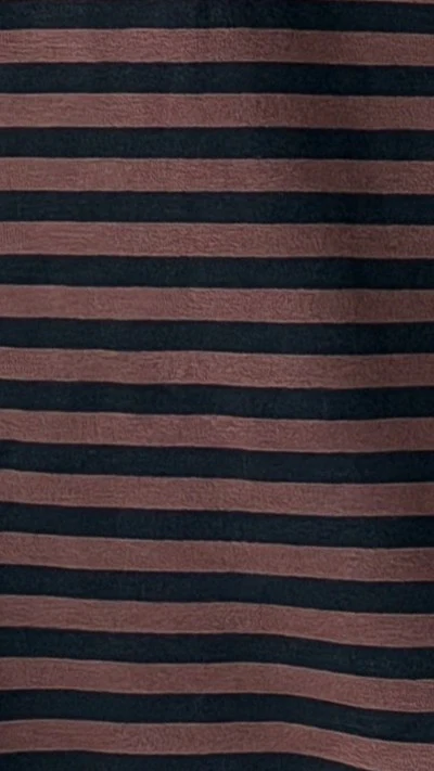 Flossie Long Sleeve Top and Shorts Set - Choc/Black Stripe - Image 12