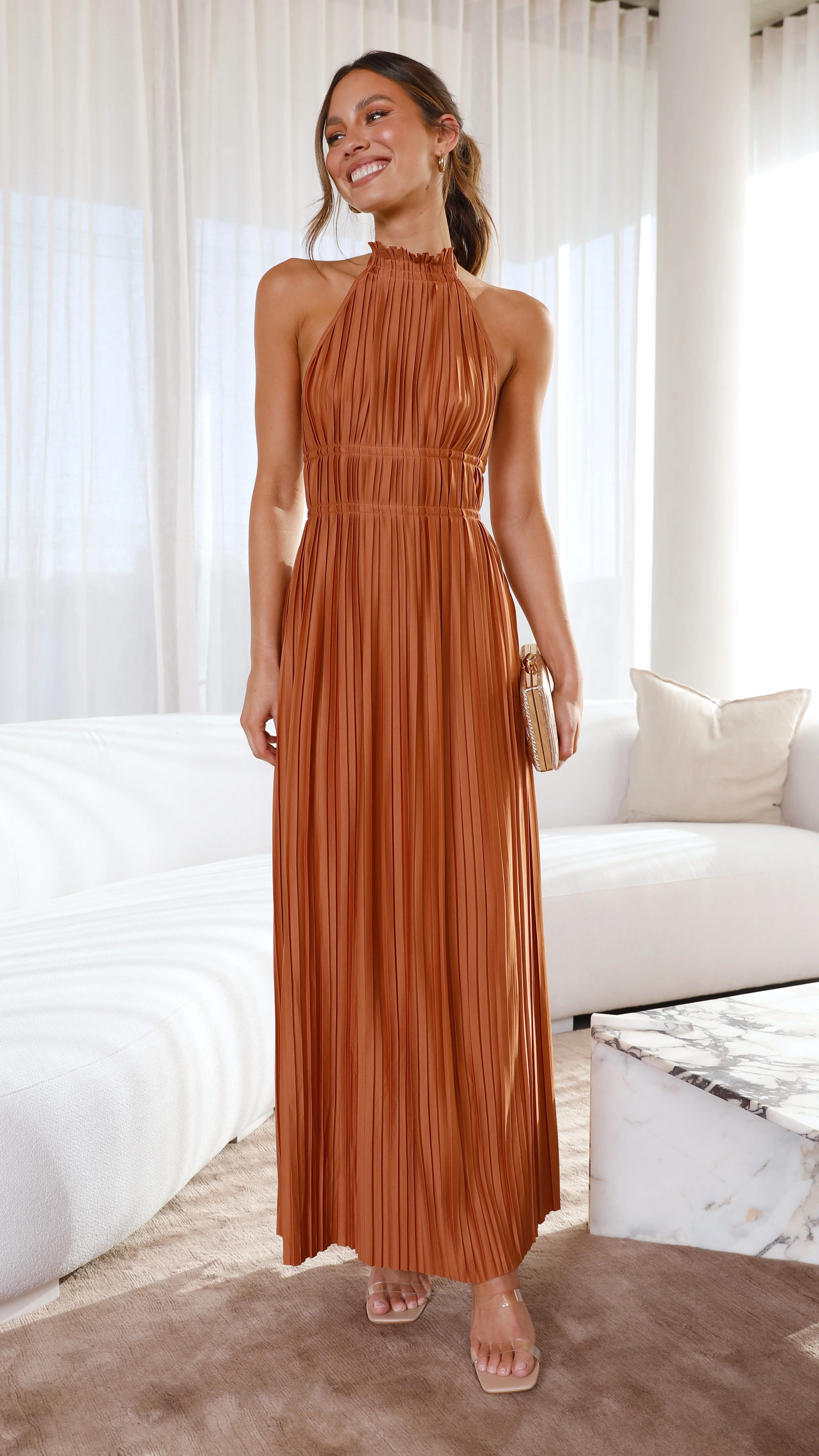 Frances Maxi Dress - Rust - Image 9