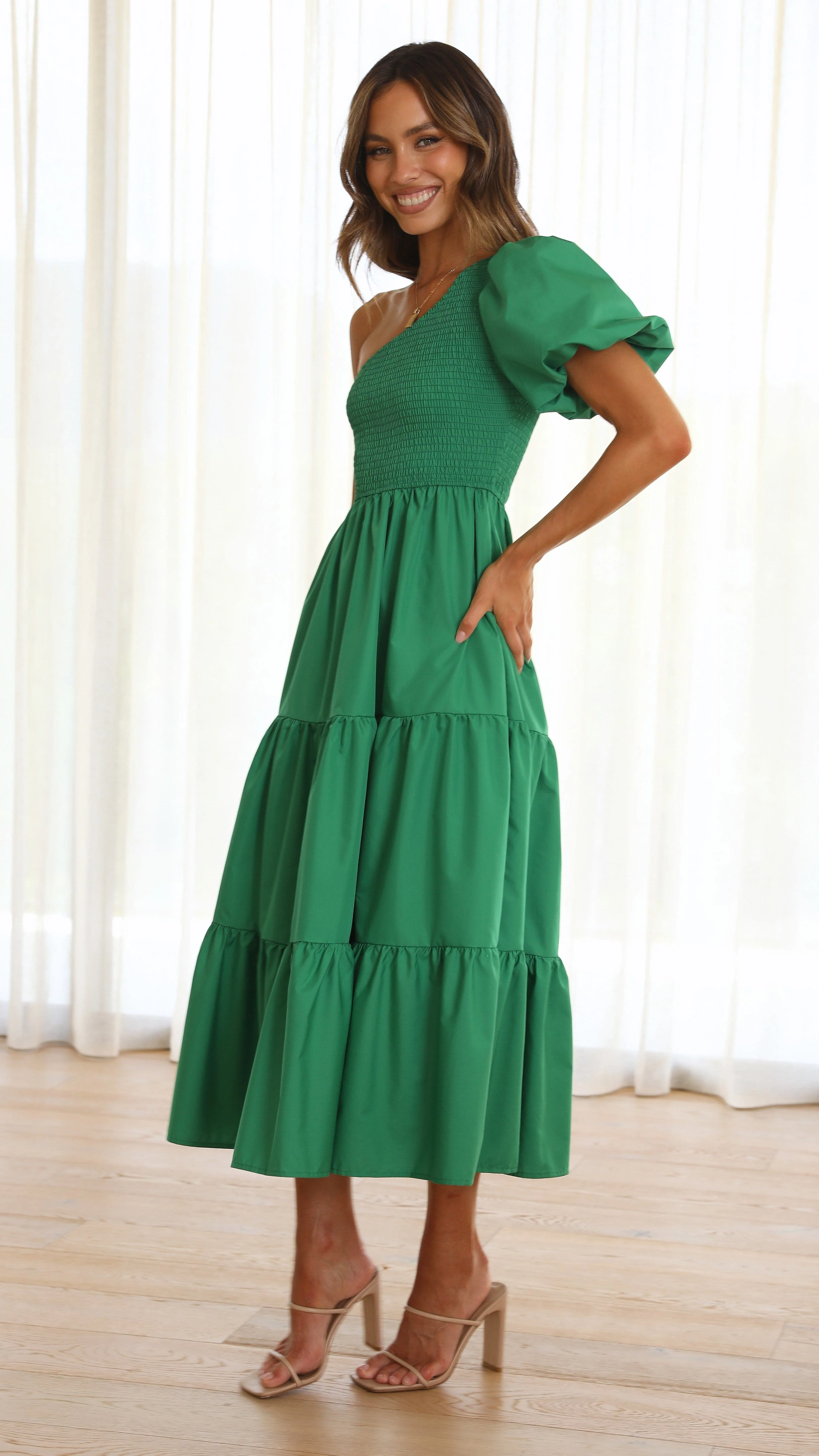 Frankie Maxi Dress - Emerald - Image 3