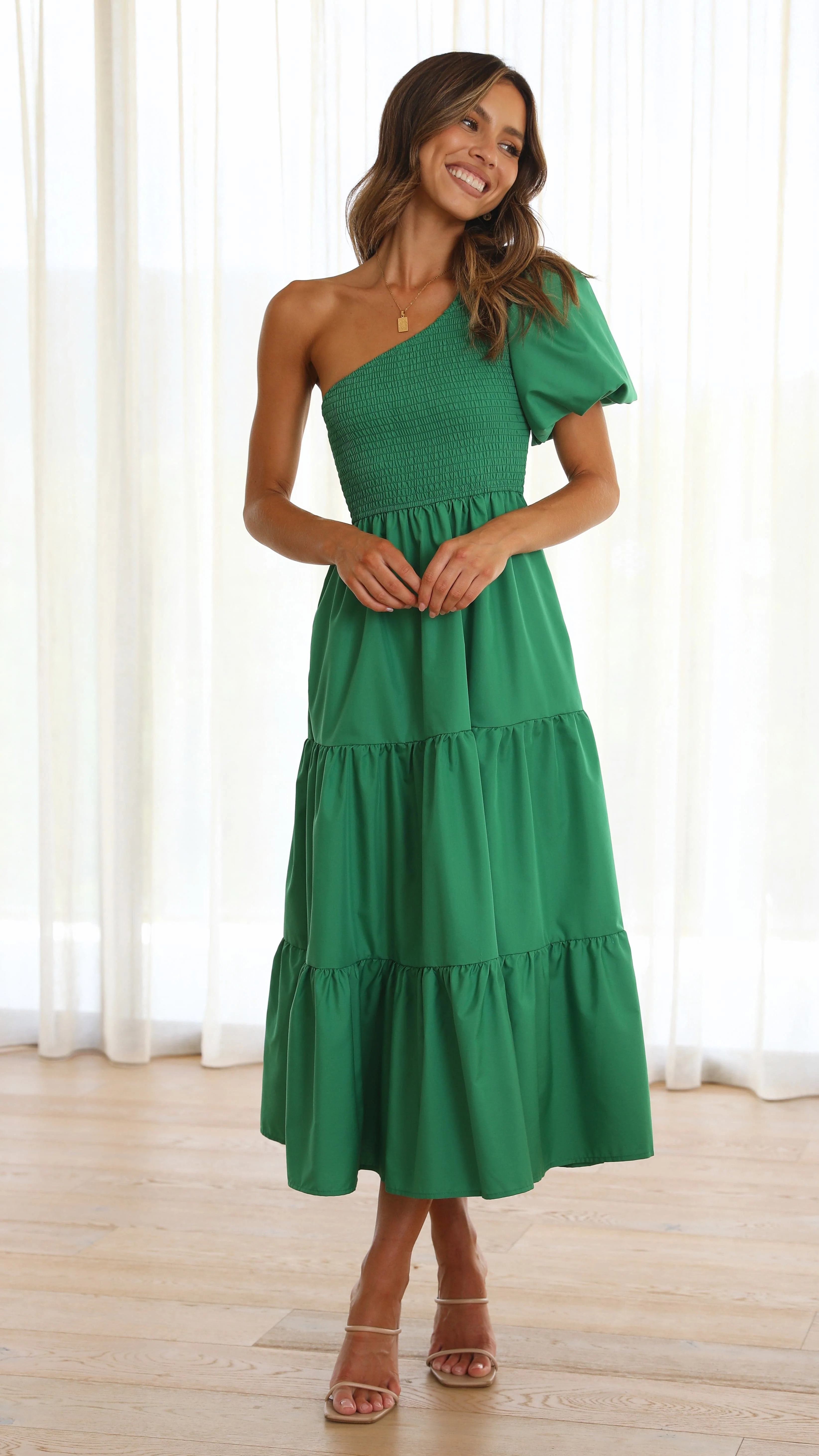 Frankie Maxi Dress - Emerald - Image 5