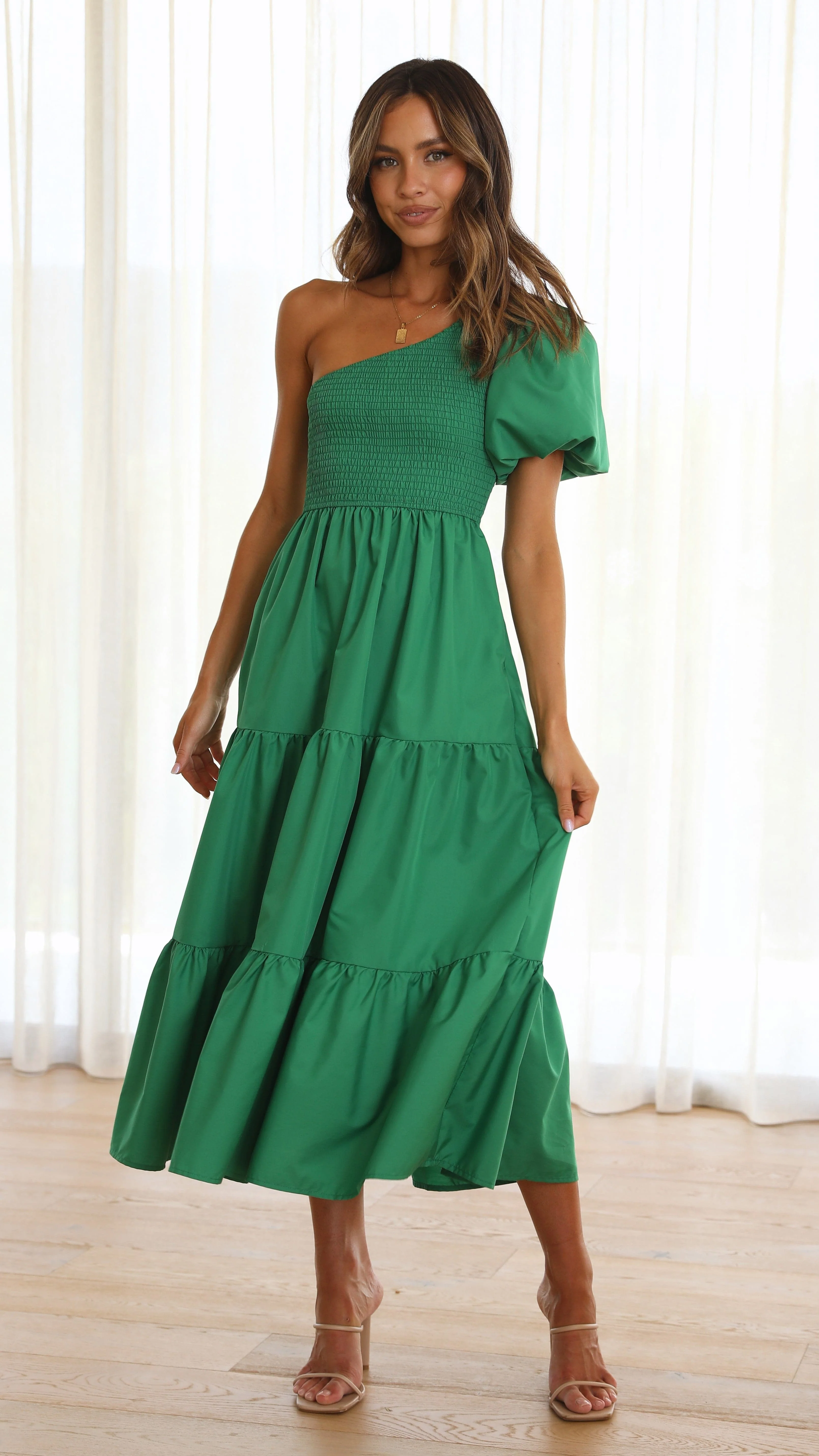 Frankie Maxi Dress - Emerald - Image 7
