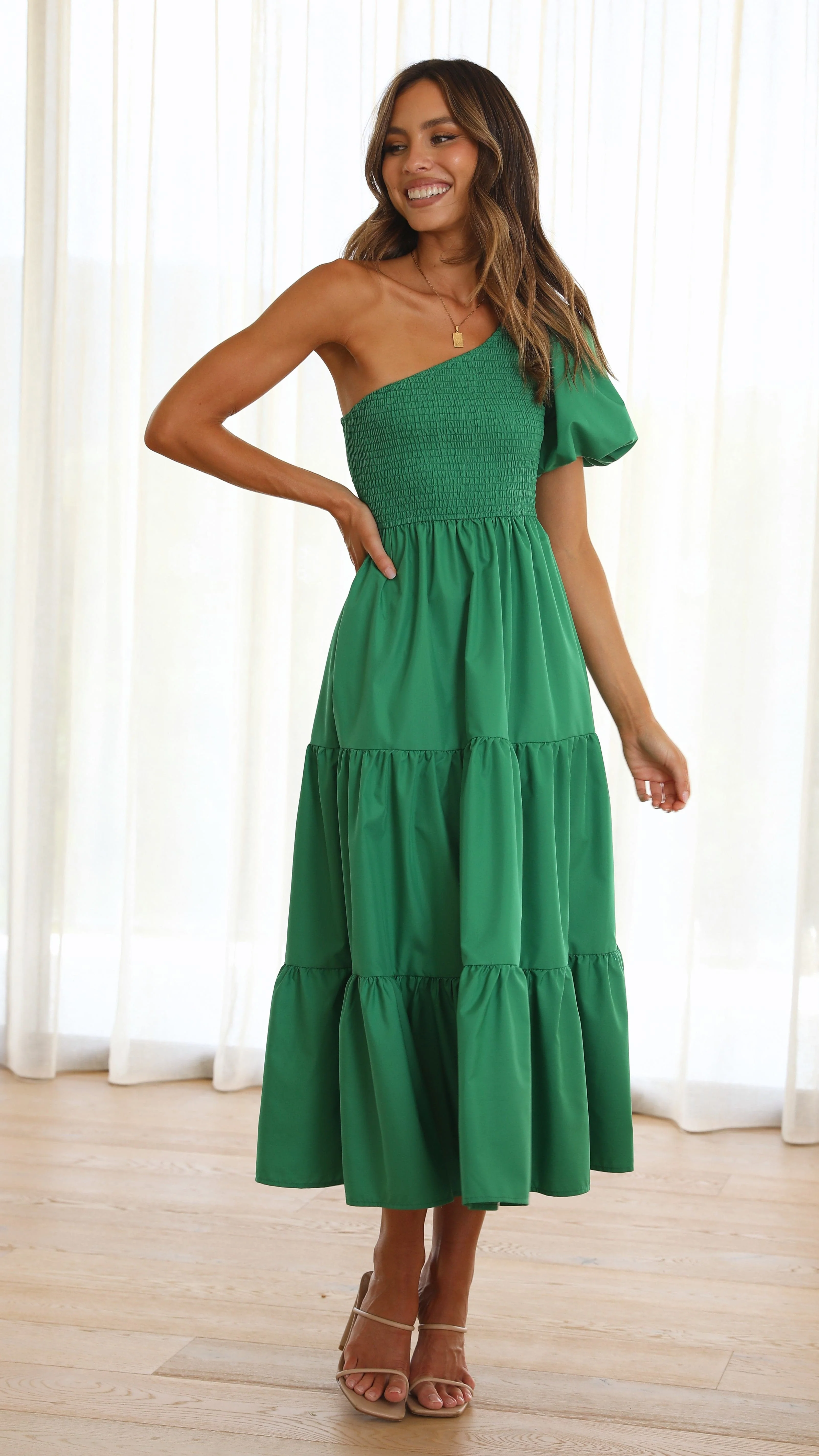 Frankie Maxi Dress - Emerald - Image 9