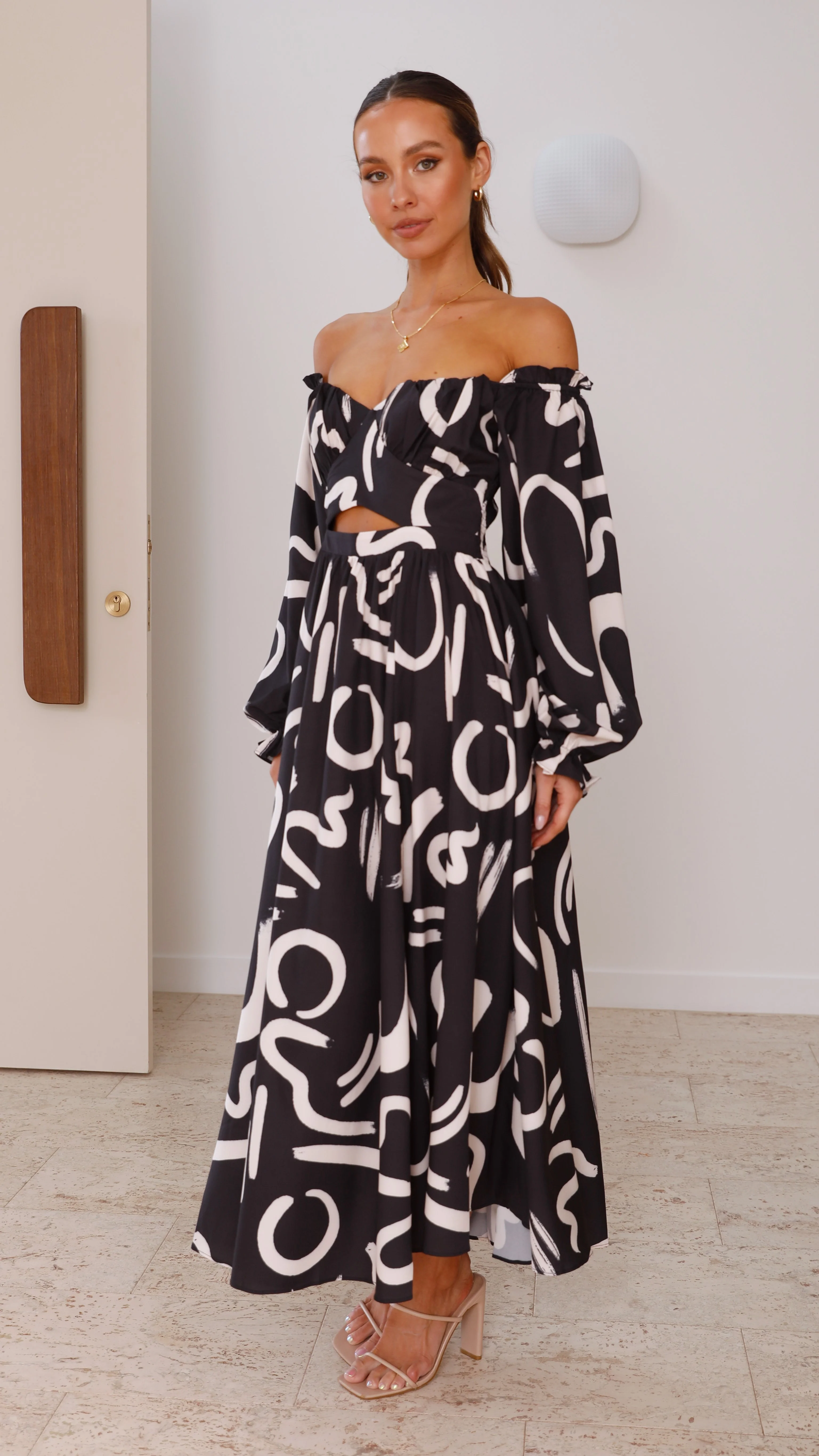 Freya Maxi Dress - Black - Image 5