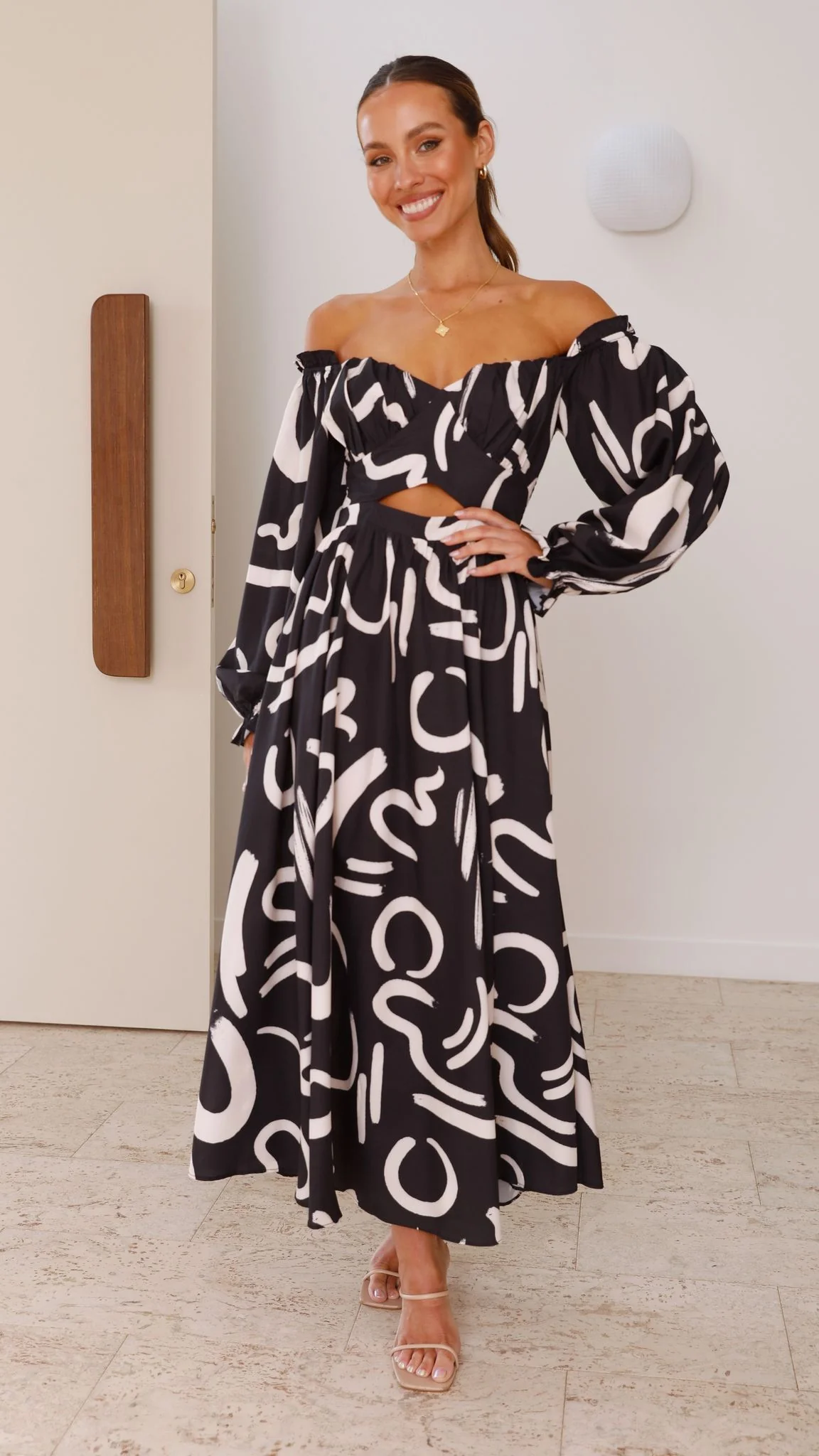 Freya Maxi Dress - Black - Image 6