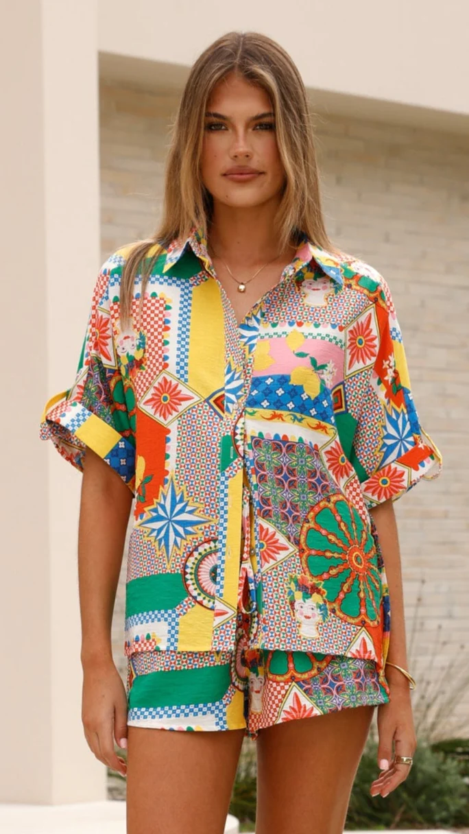 Freya Shorts - Dazzle Print - Image 4