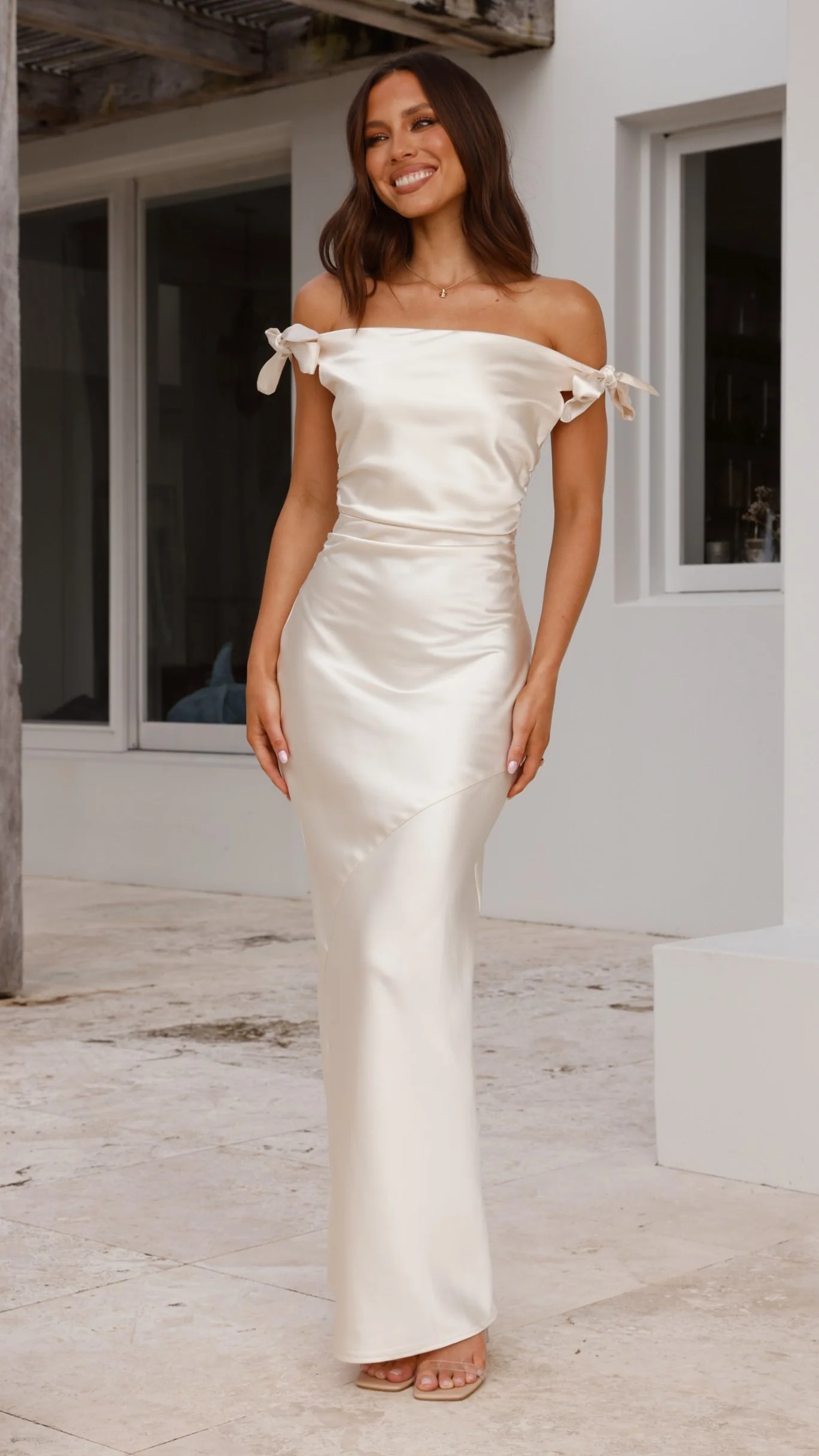 Frida Maxi Dress - Champagne - Image 14