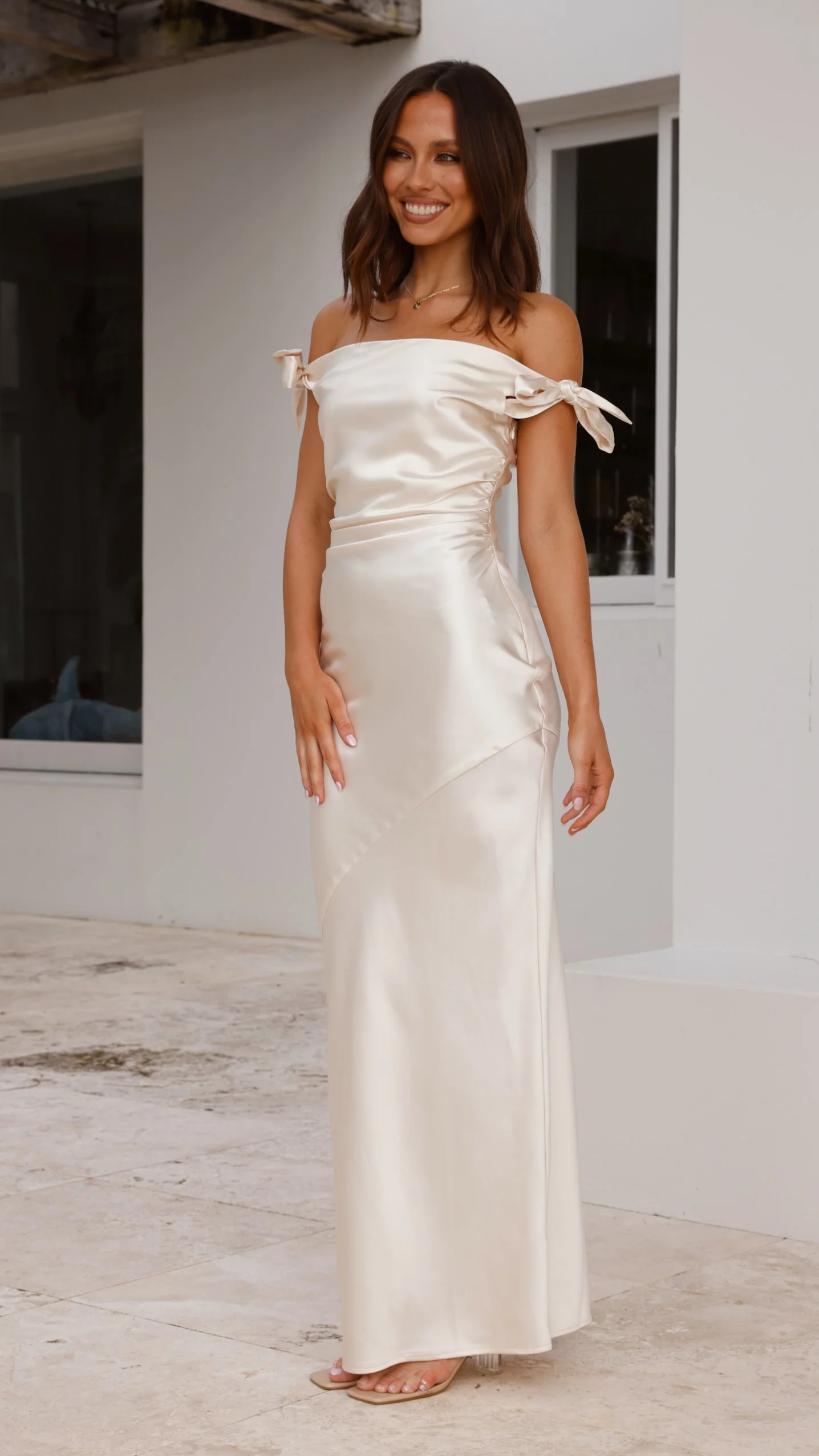 Frida Maxi Dress - Champagne - Image 15