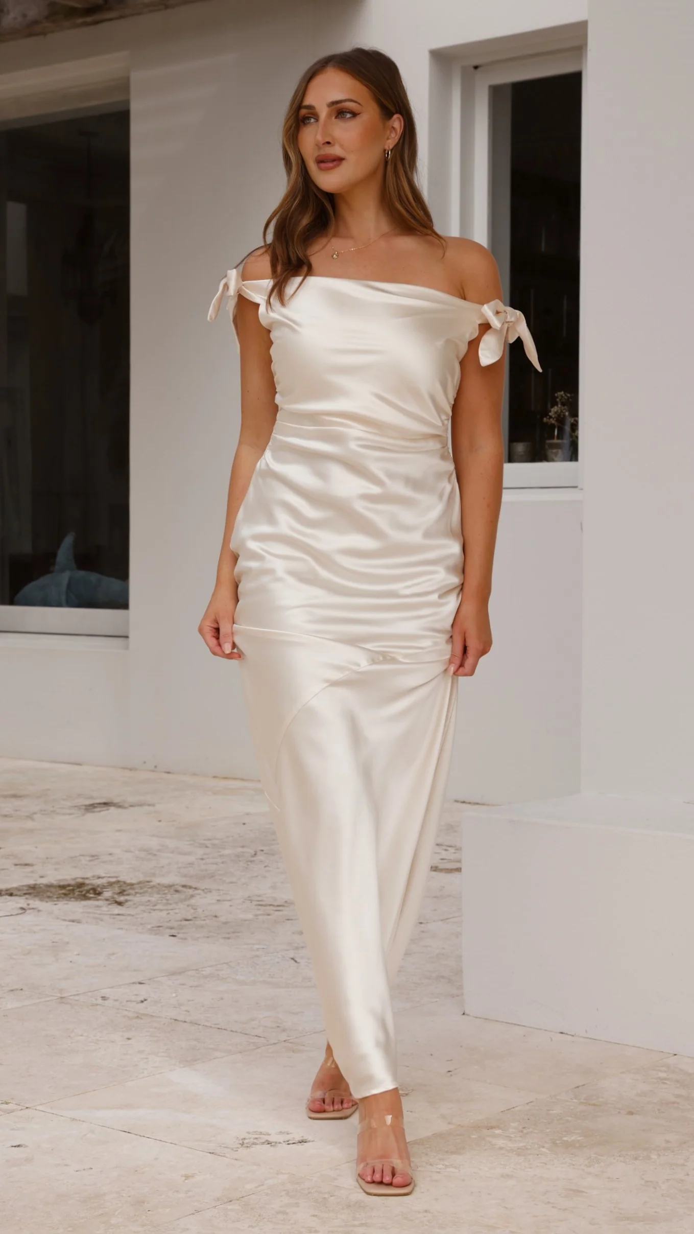Frida Maxi Dress - Champagne - Image 3