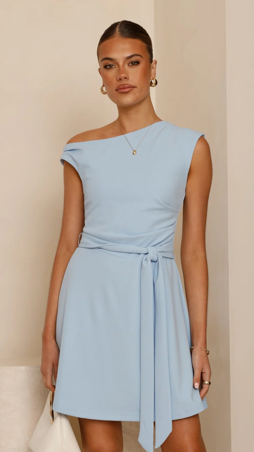 Gem Mini Dress - Blue - Image 3