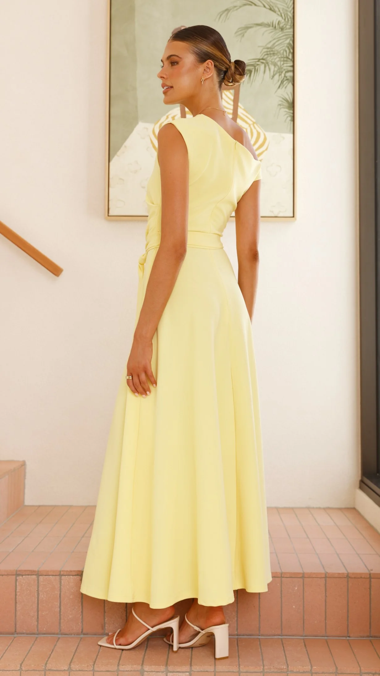 Gemma Maxi Dress - Baby Yellow - Image 2
