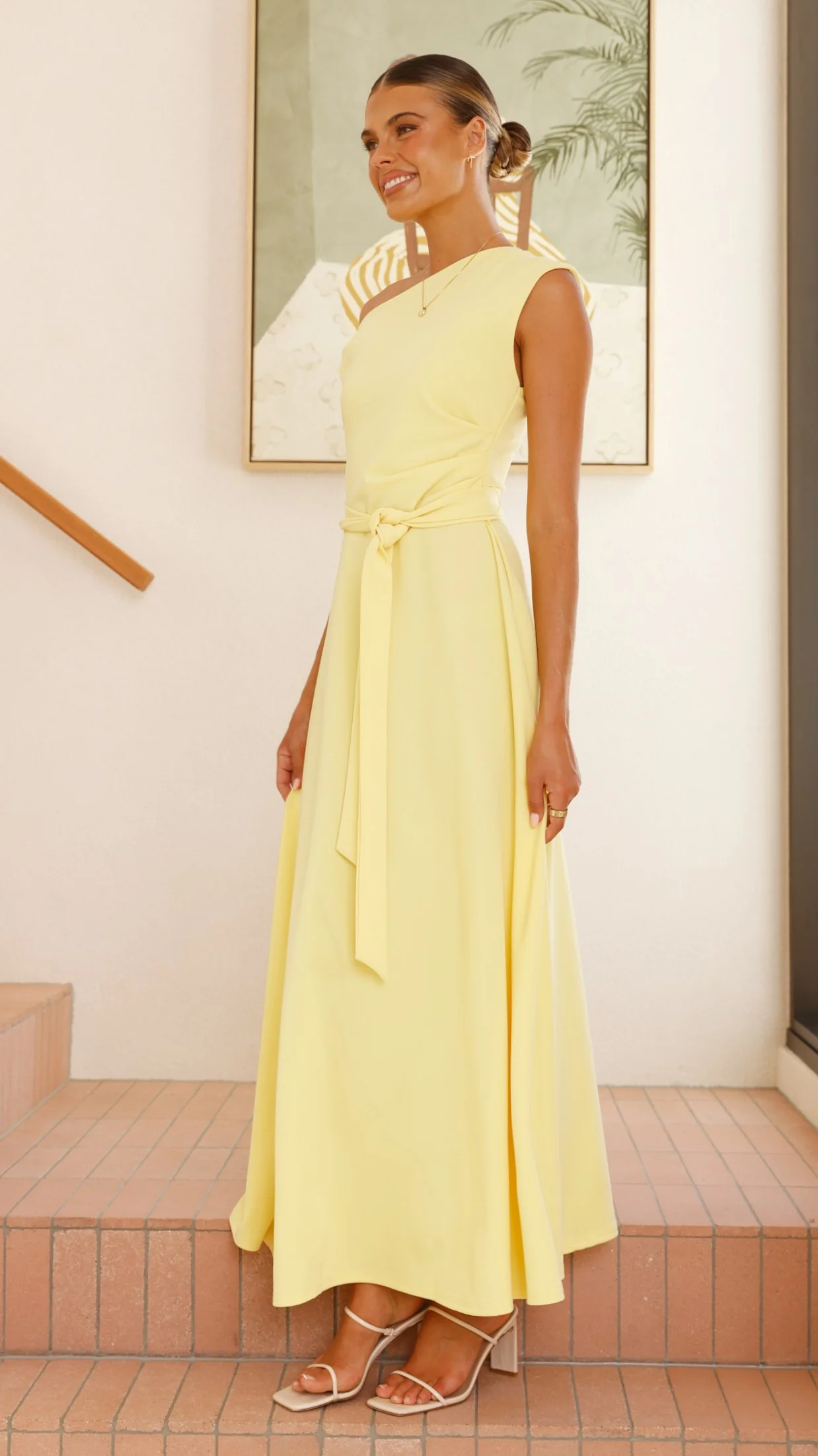 Gemma Maxi Dress - Baby Yellow - Image 3