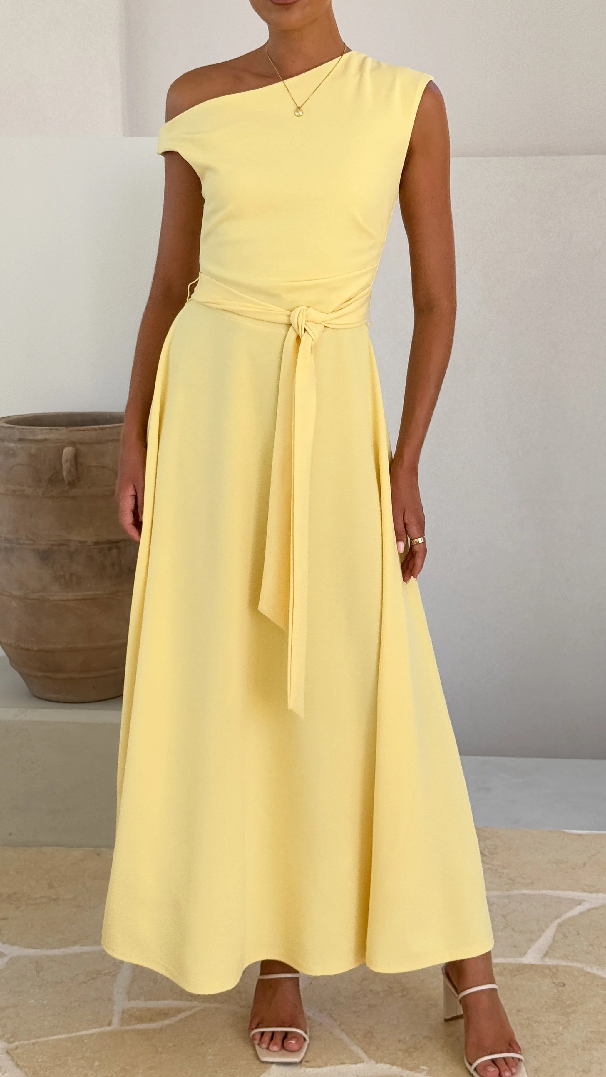 Gemma Maxi Dress - Baby Yellow - Image 4
