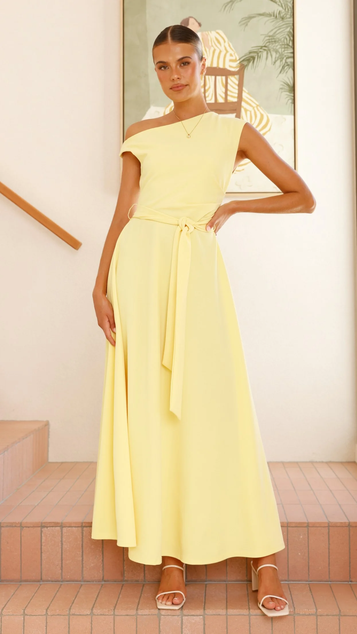 Gemma Maxi Dress - Baby Yellow - Image 5