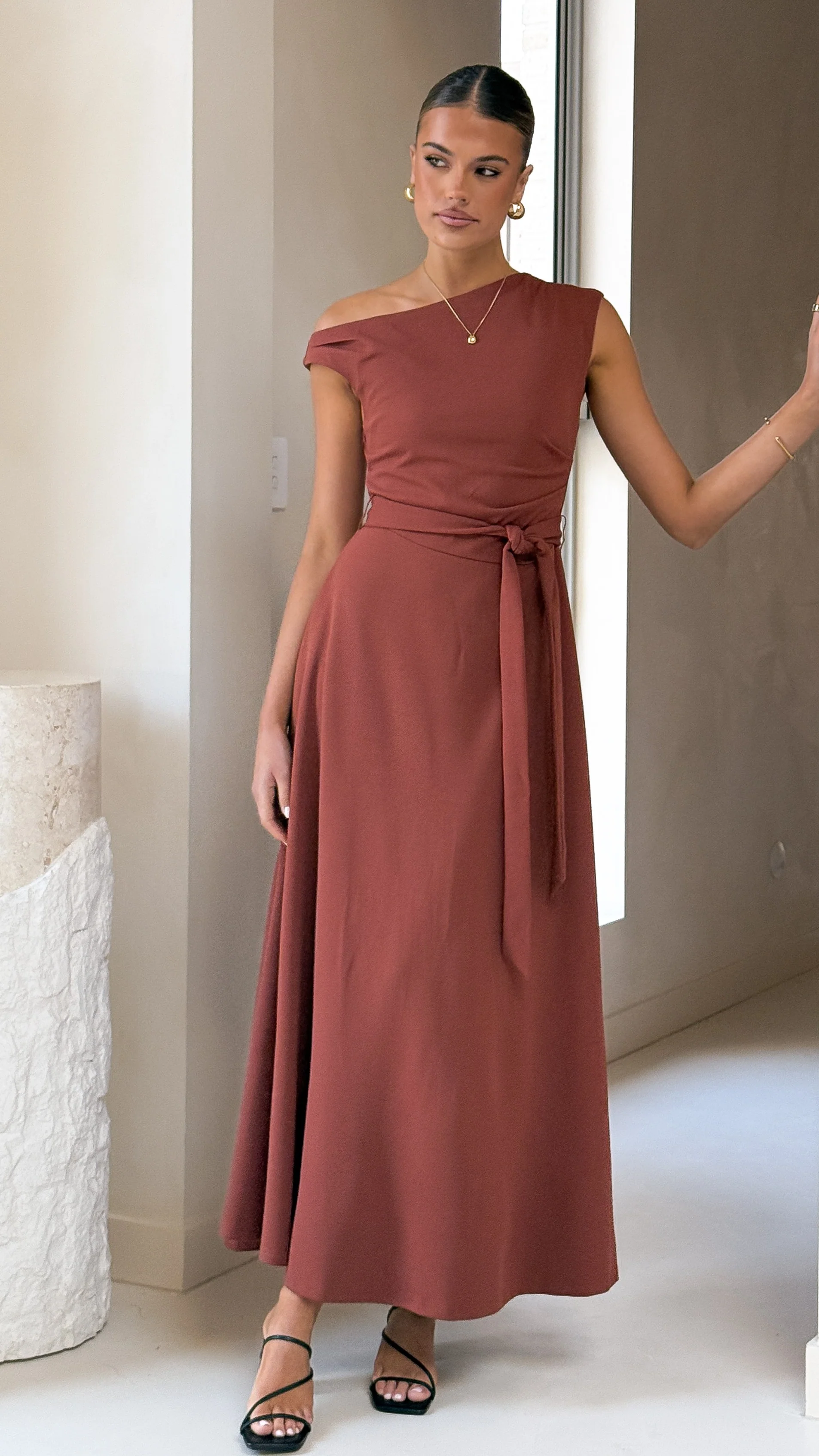 Gemma Maxi Dress - Brown - Image 5