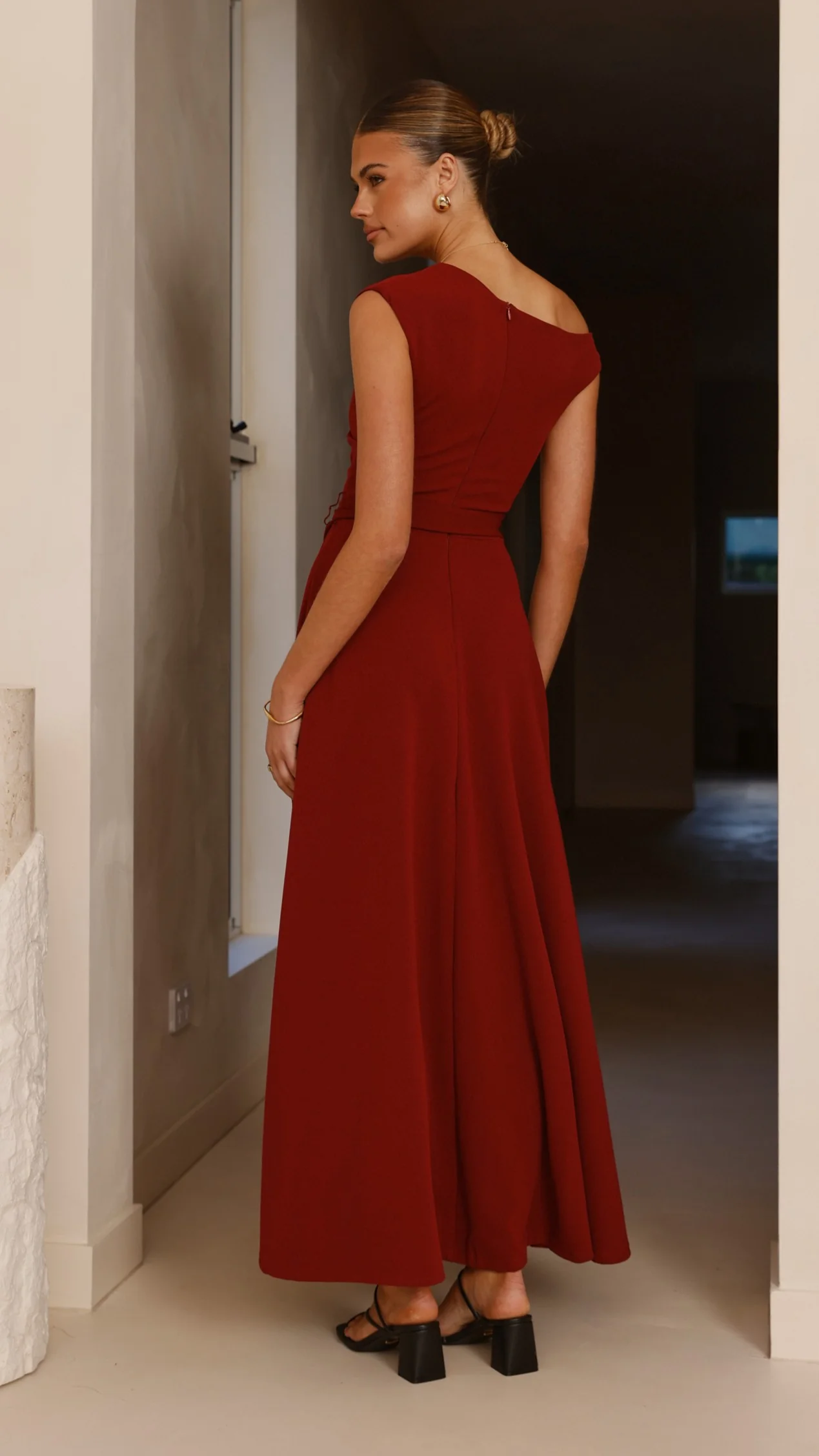 Gemma Maxi Dress - Burgundy - Image 2