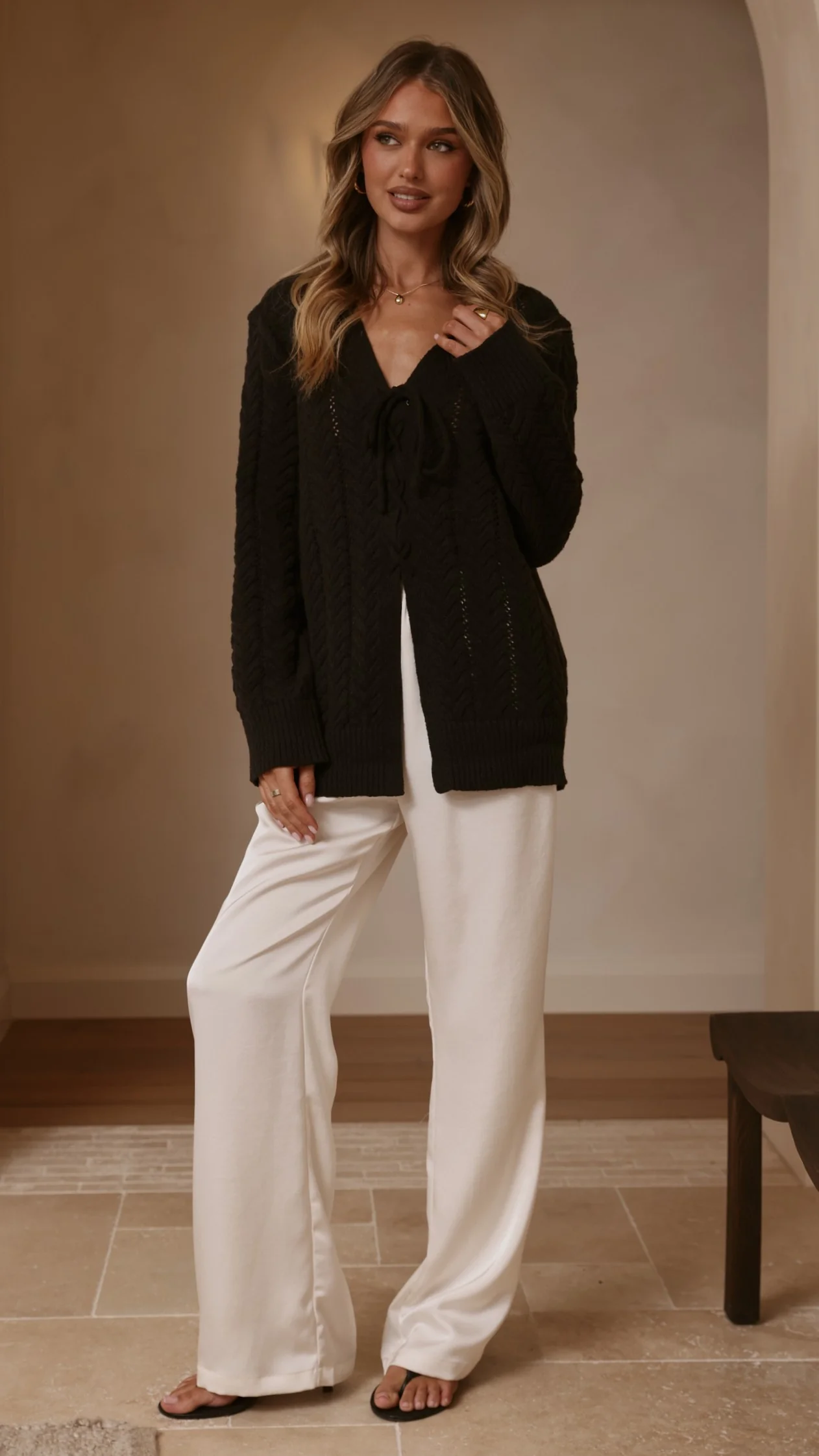 Georgia Knit Top - Black - Image 6