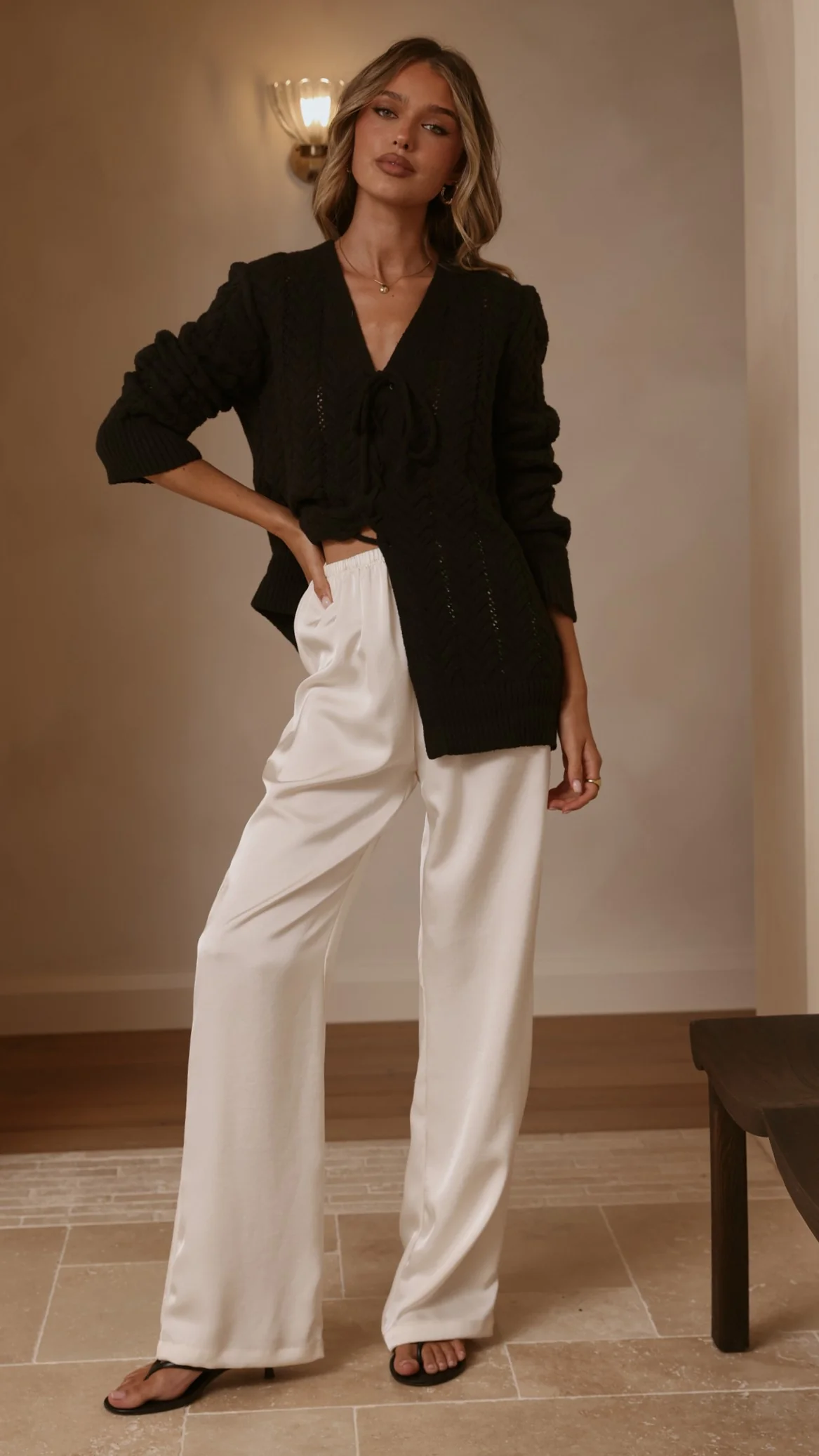 Georgia Knit Top - Black - Image 7