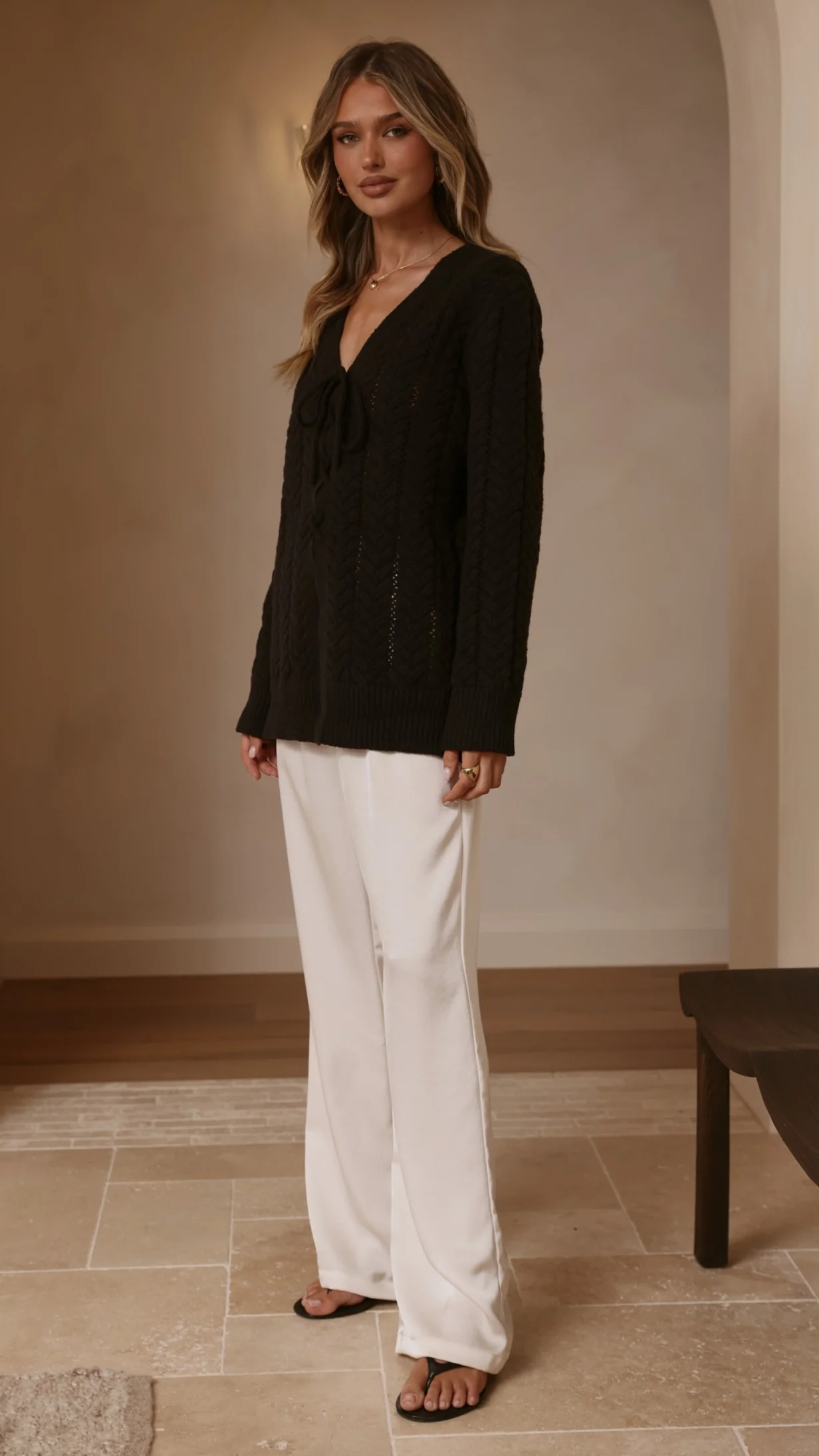 Georgia Knit Top - Black - Image 8