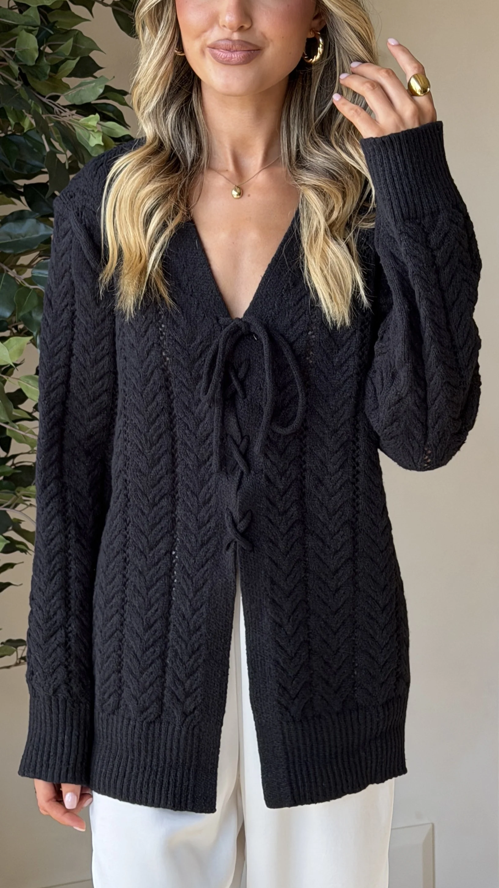 Georgia Knit Top - Black - Image 9