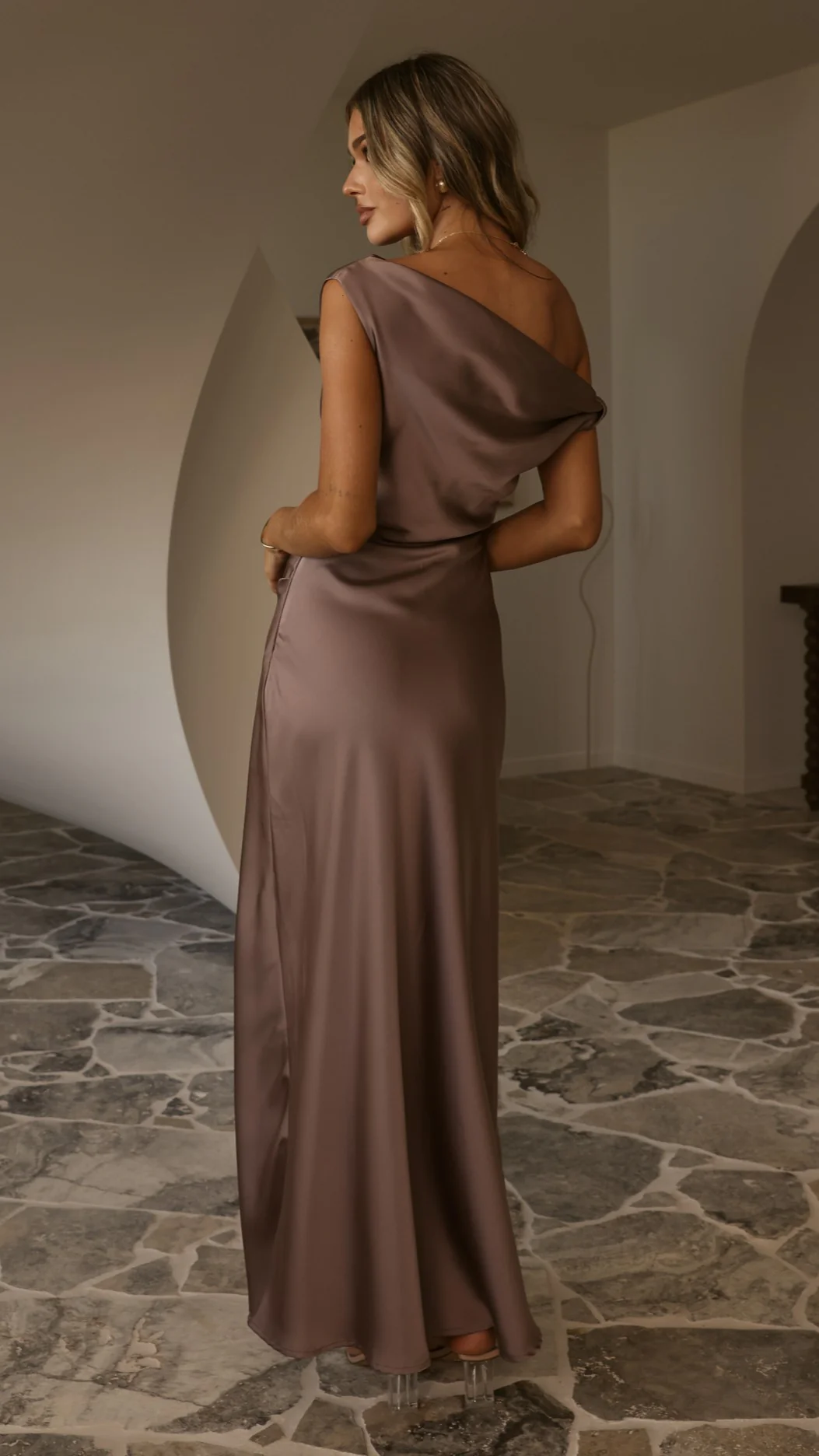 Gigi Maxi Dress - Mushroom - Image 2