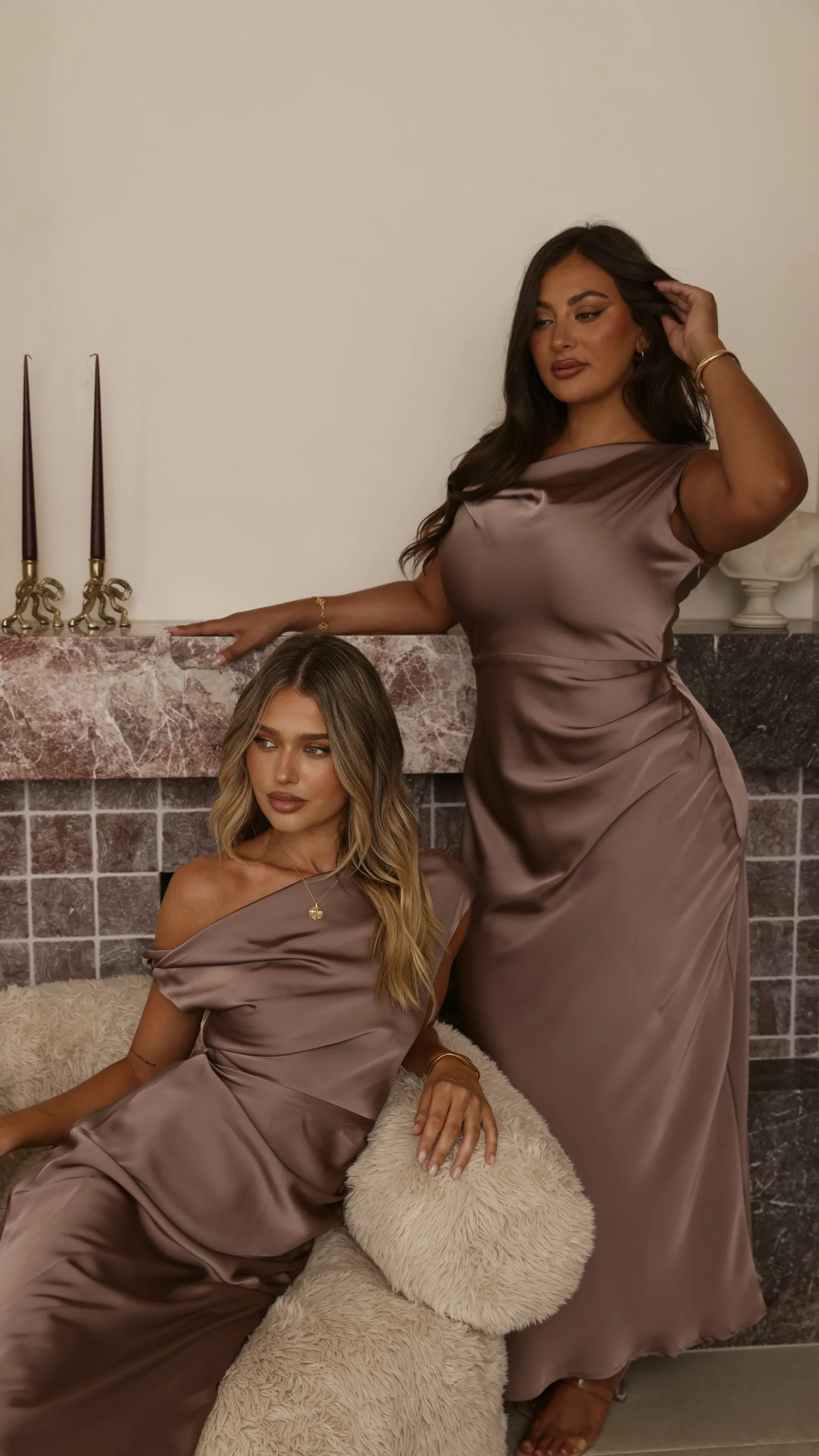 Gigi Maxi Dress - Mushroom - Image 22