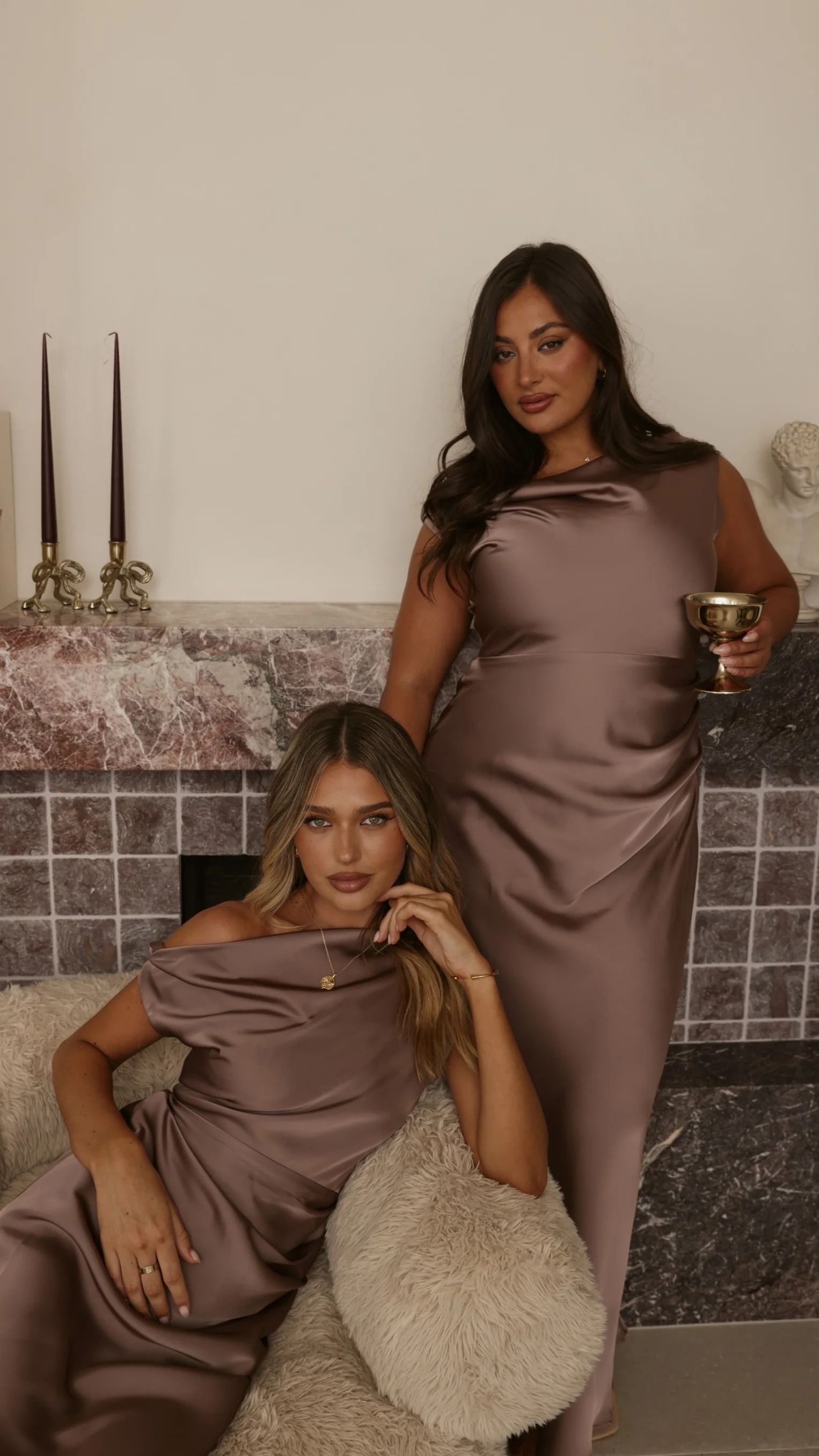 Gigi Maxi Dress - Mushroom - Image 6
