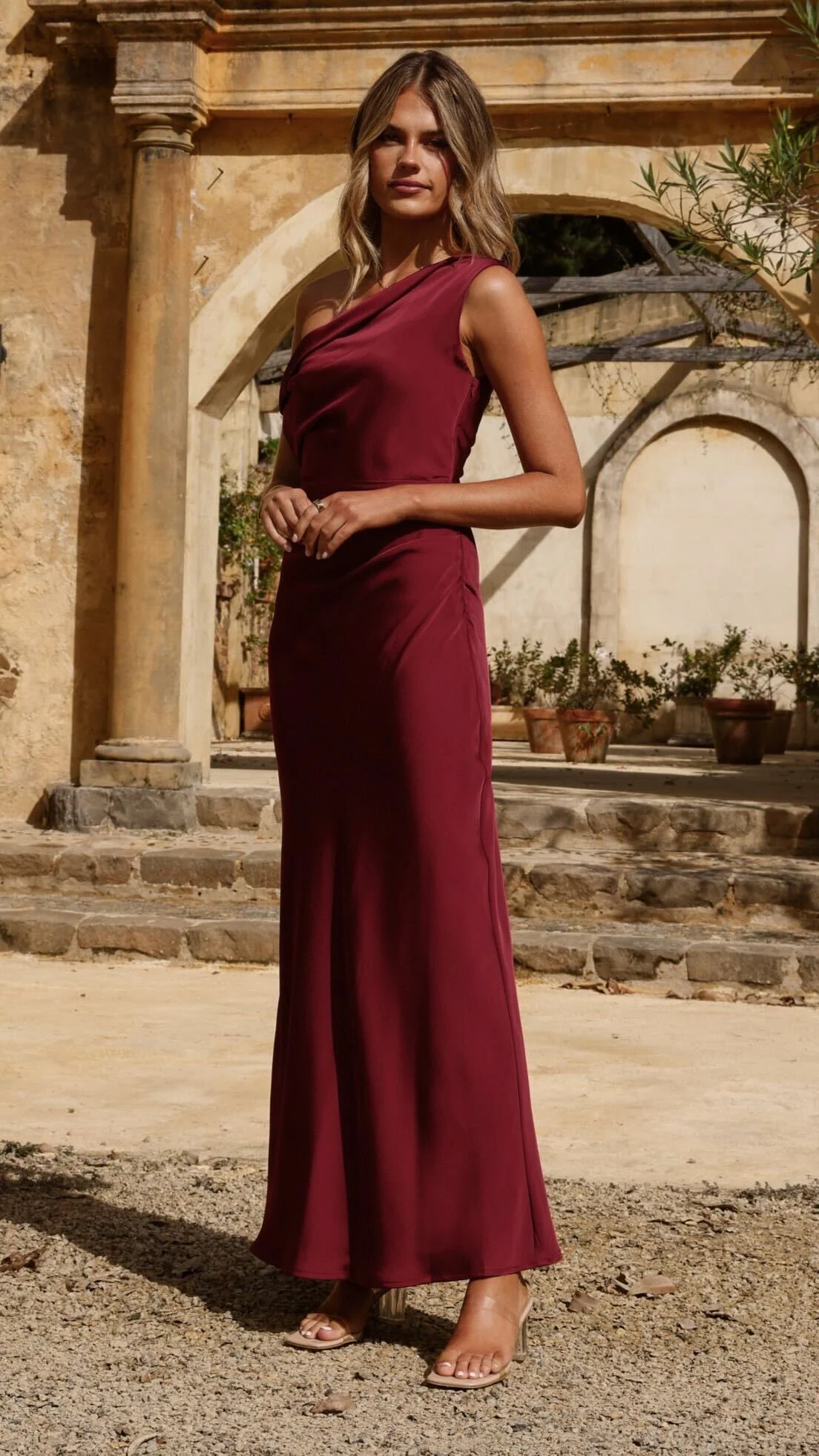 Gigi Maxi Dress - Wine - Image 11