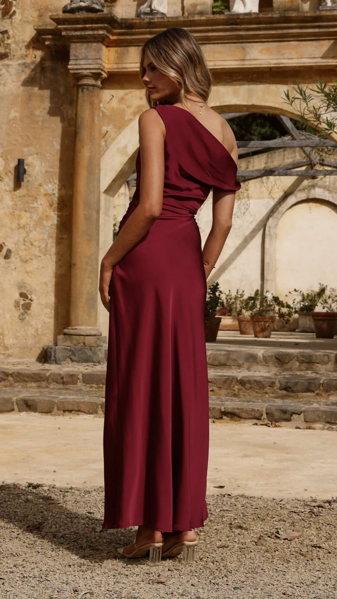 Gigi Maxi Dress - Wine - Image 2