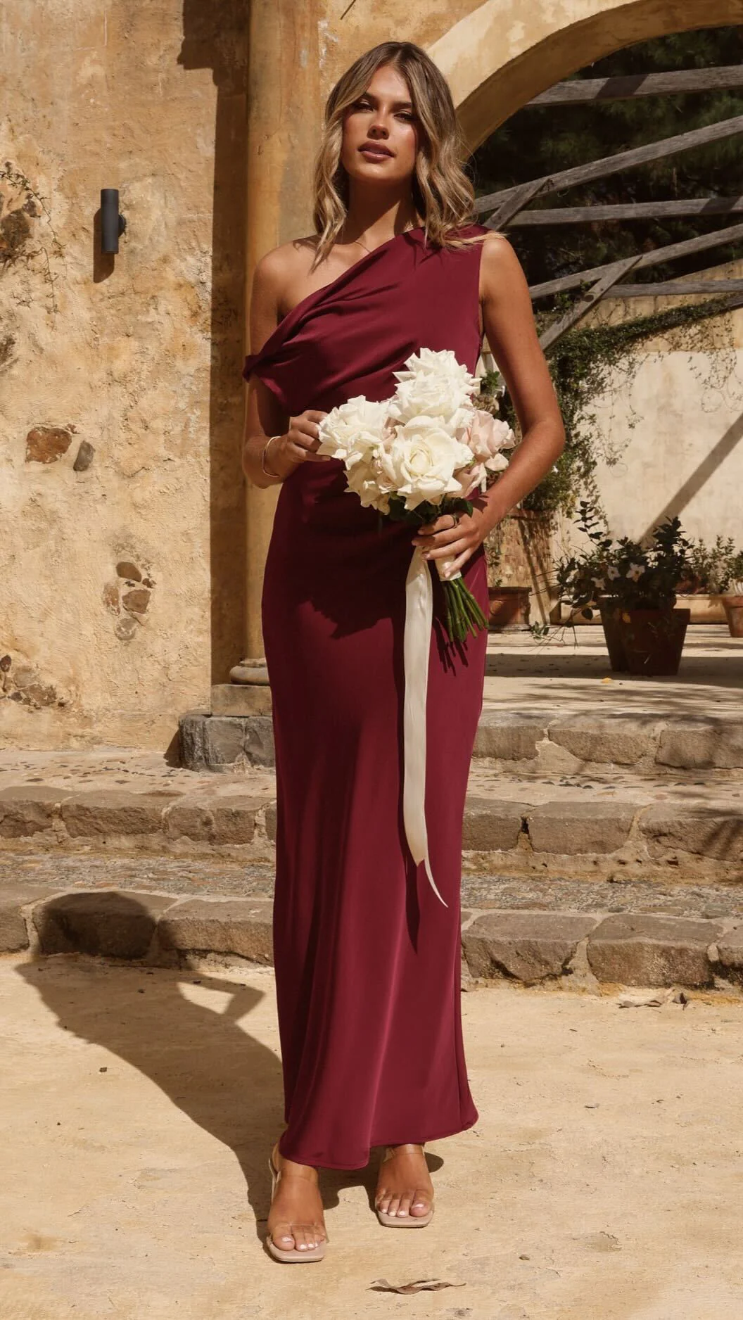 Gigi Maxi Dress - Wine - Image 5