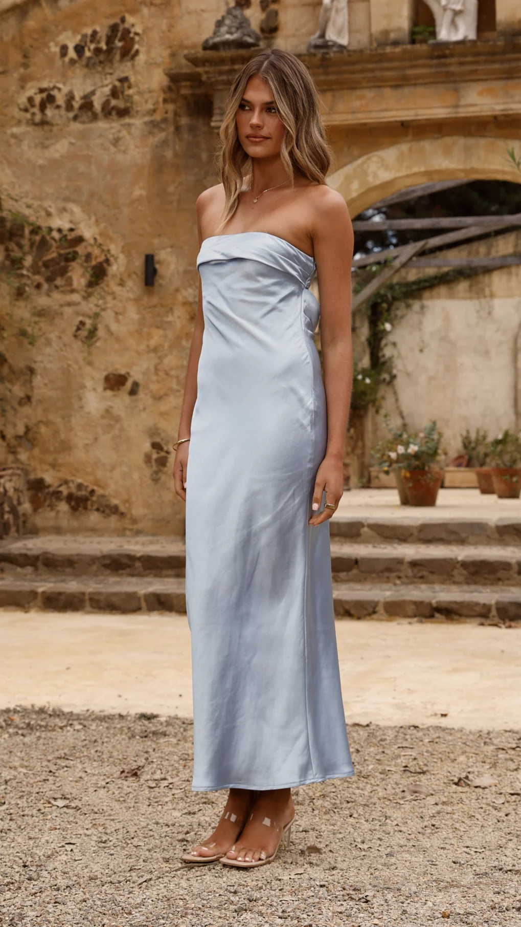 Gisele Maxi Dress - Baby Blue - Image 3