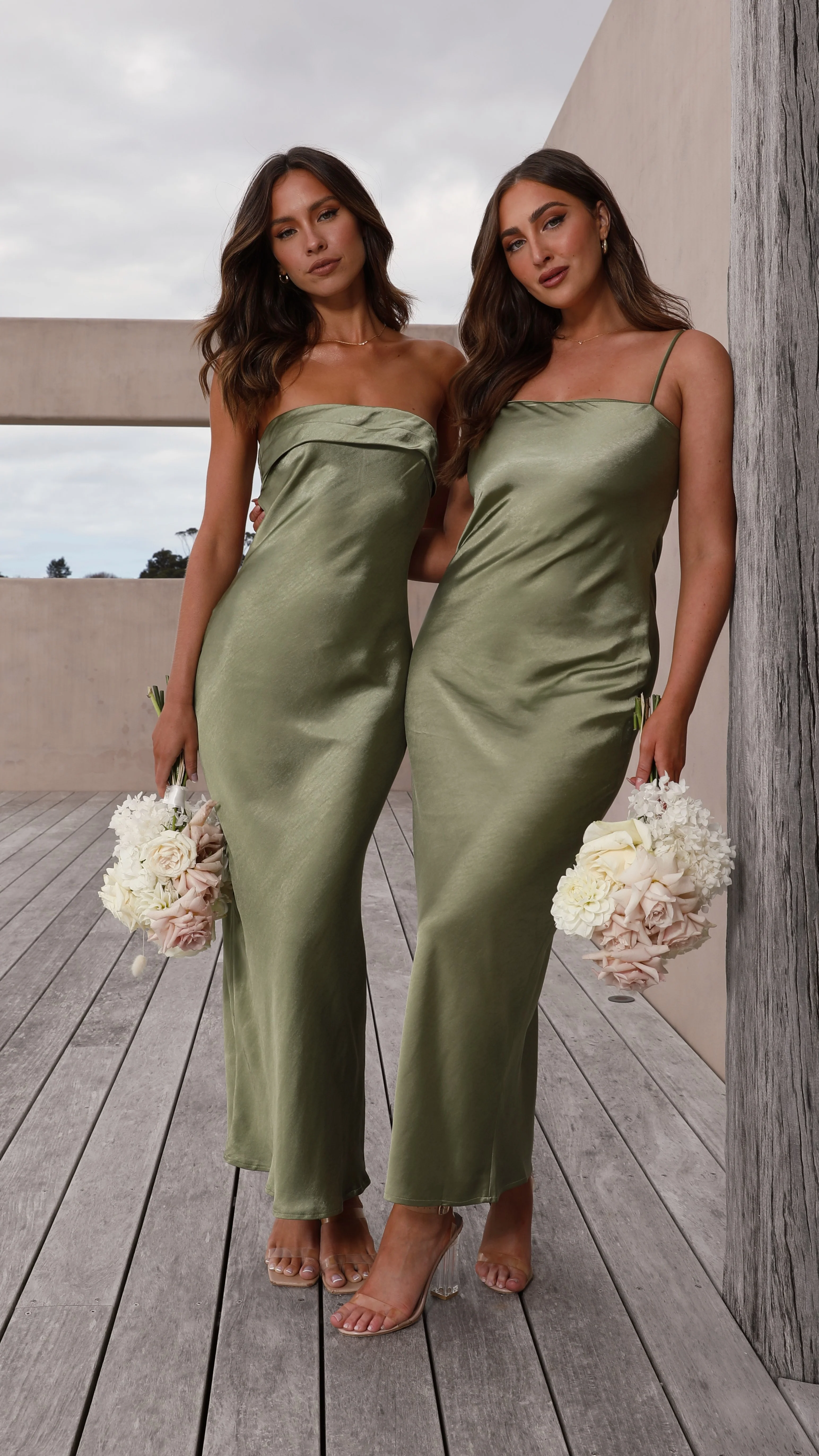 Gisele Maxi Dress - Olive - Image 8