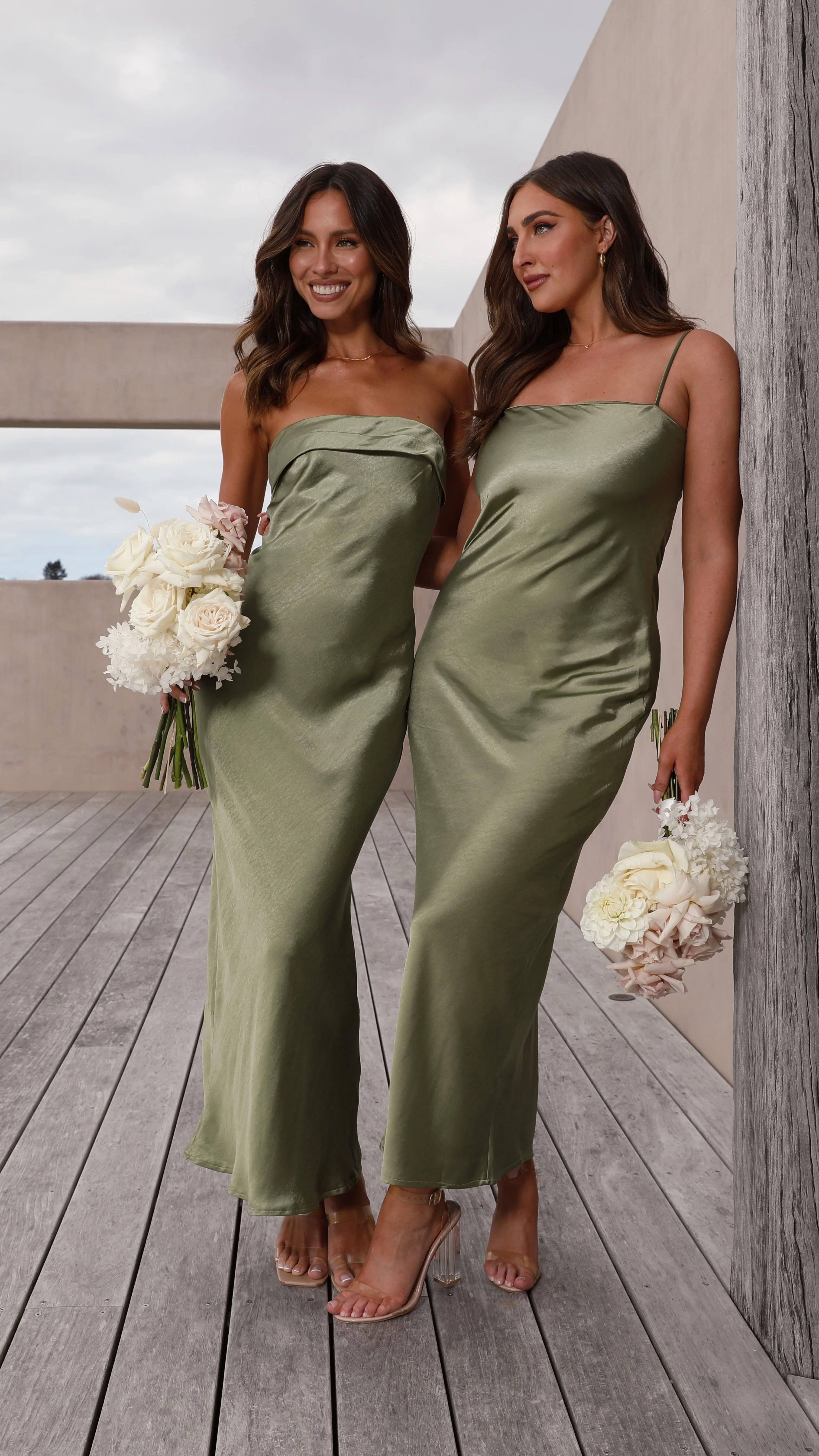 Gisele Maxi Dress - Olive - Image 9